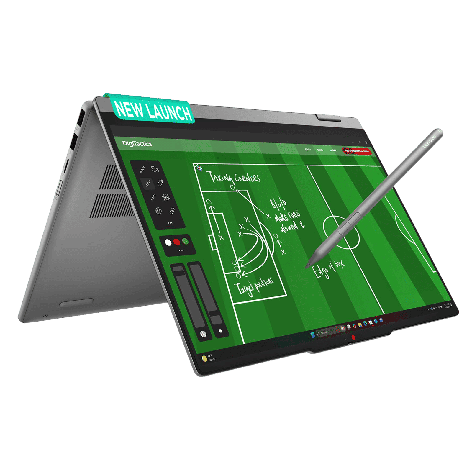 Lenovo IdeaPad 5 14IPH11 Intel Core Ultra 5 Touchscreen 2-in-1 Laptop (16GB, 512GB SSD, Windows 11 Home, 14 inch WUXGA IPS Display, MS Office 2024, Luna Grey, 1.54 KG)