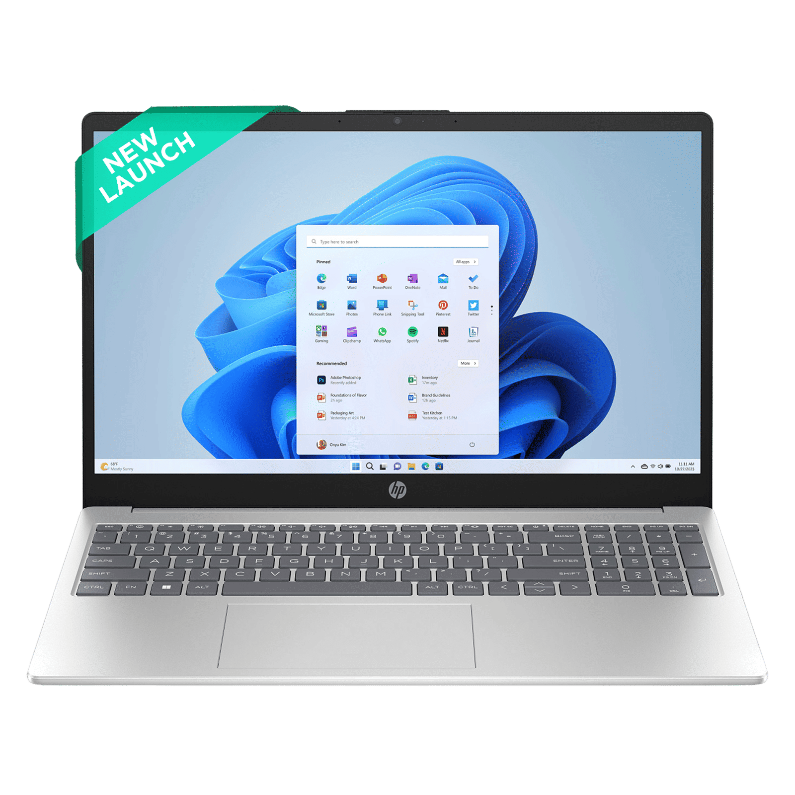HP 15-fc0782AU AMD Ryzen 5 Laptop (16GB, 512GB SSD, Windows 11 Home, 15.6 inch Full HD IPS Display, Natural Silver, 1.59 KG)