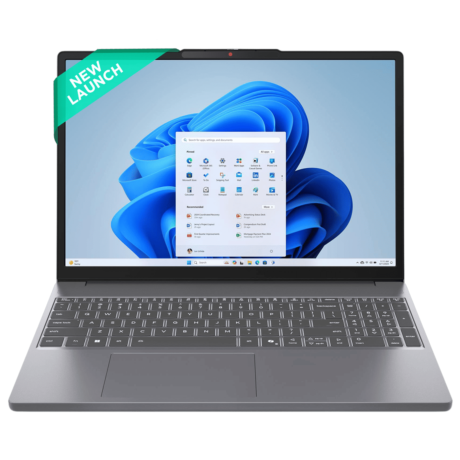 Lenovo IdeaPad Slim 3 15IRH10 Intel Core i7 13th Gen Thin & Light Laptop (16GB, 512GB SSD, Windows 11 Home, 15.3 inch WUXGA IPS Display, MS Office Home 2024, Luna Grey, 1.59 KG)