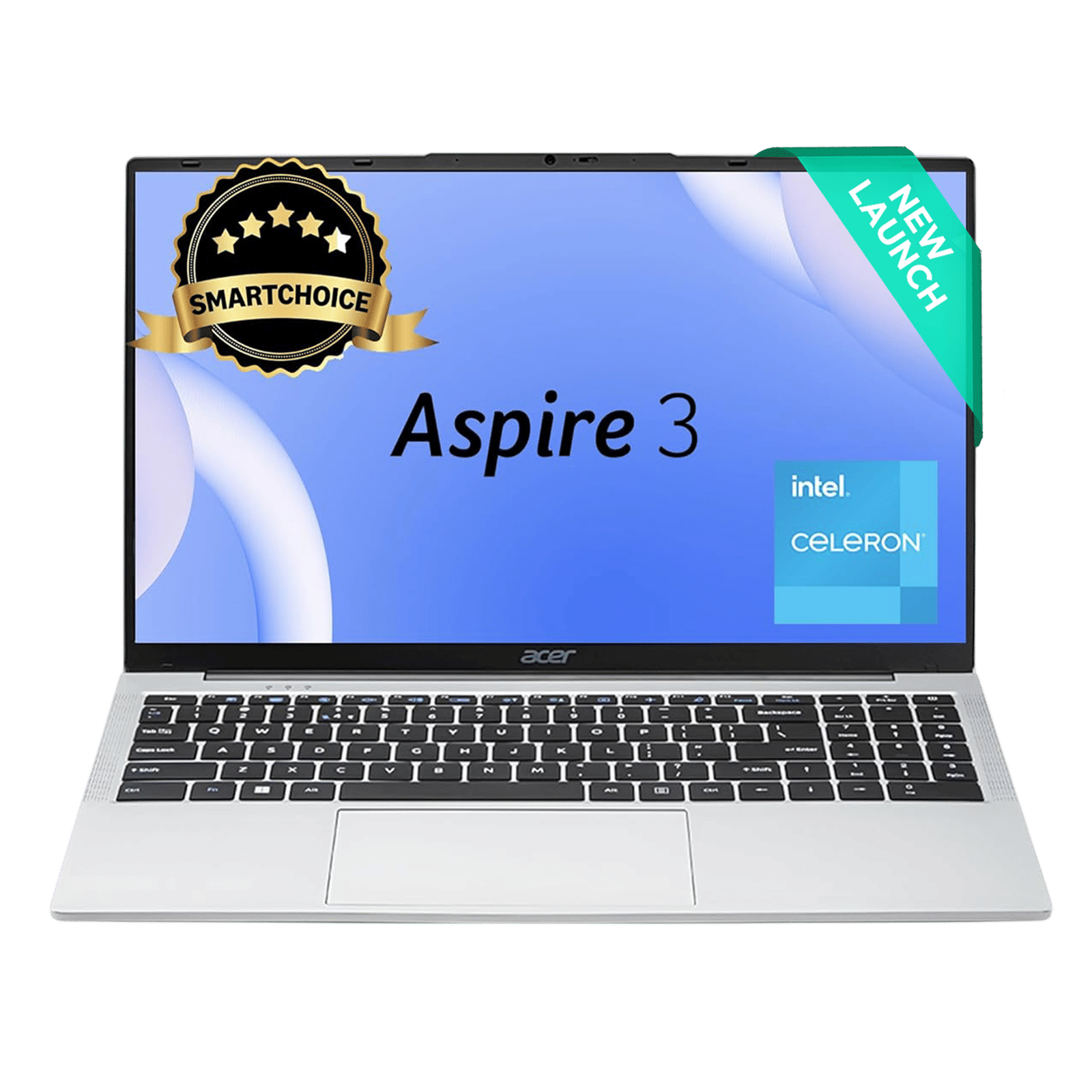 acer Aspire 3 A325-45 3 Intel Celeron N4500 Notebook Laptop (8GB, 256GB SSD, Windows 11 Home, 15.6 inch HD TFT LCD Display, MS Office 2021, Silver, 1.5 KG)