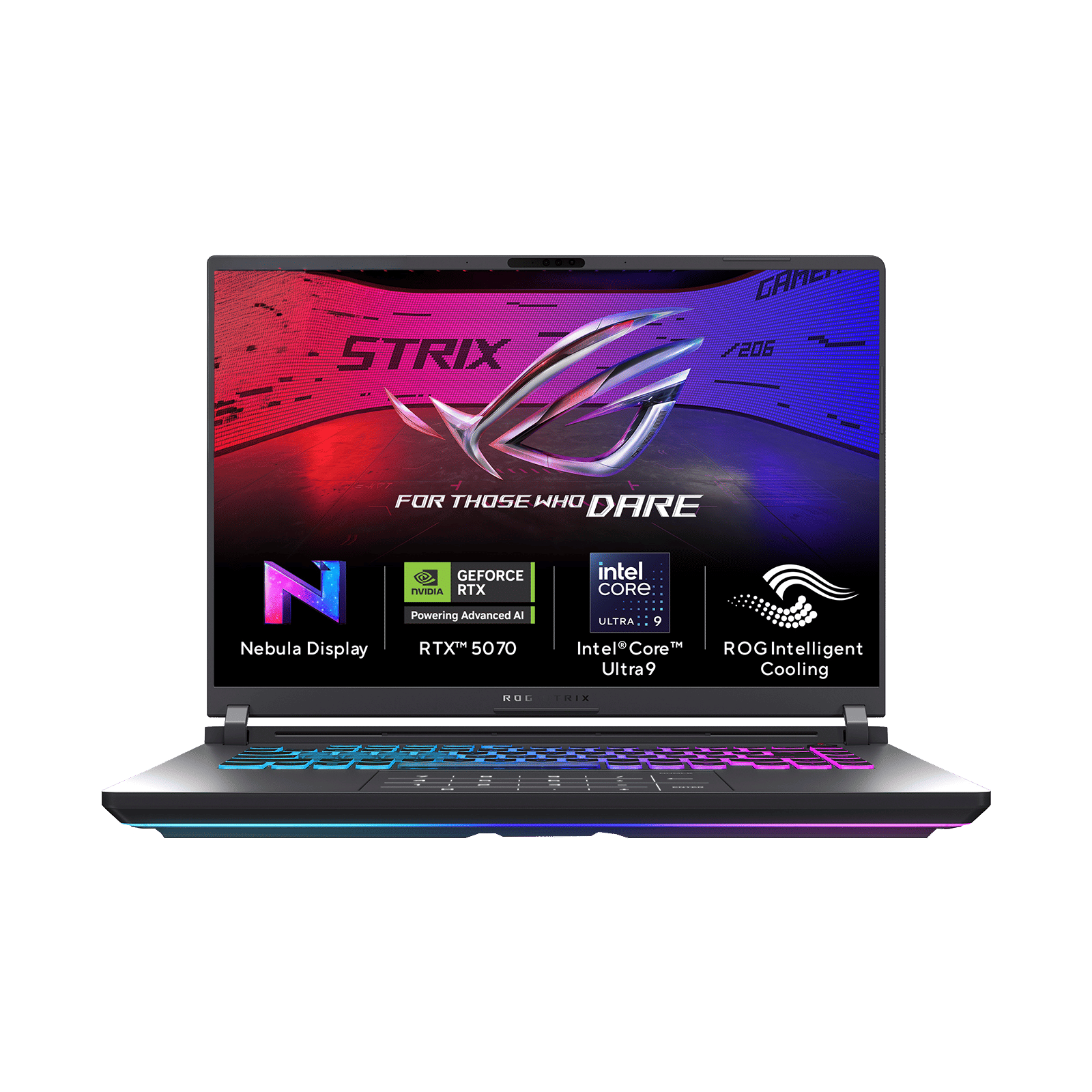 ASUS ROG Strix G16 Intel Core Ultra 9 Gaming Laptop (32GB, 1TB SSD, Windows 11 Home, 8GB Graphics, 16 inch 240 Hz WQXGA IPS Level Nebula Display, NVIDIA GeForce RTX 5070, MS Office Home 2024, Eclipse Gray, 2.65 KG)