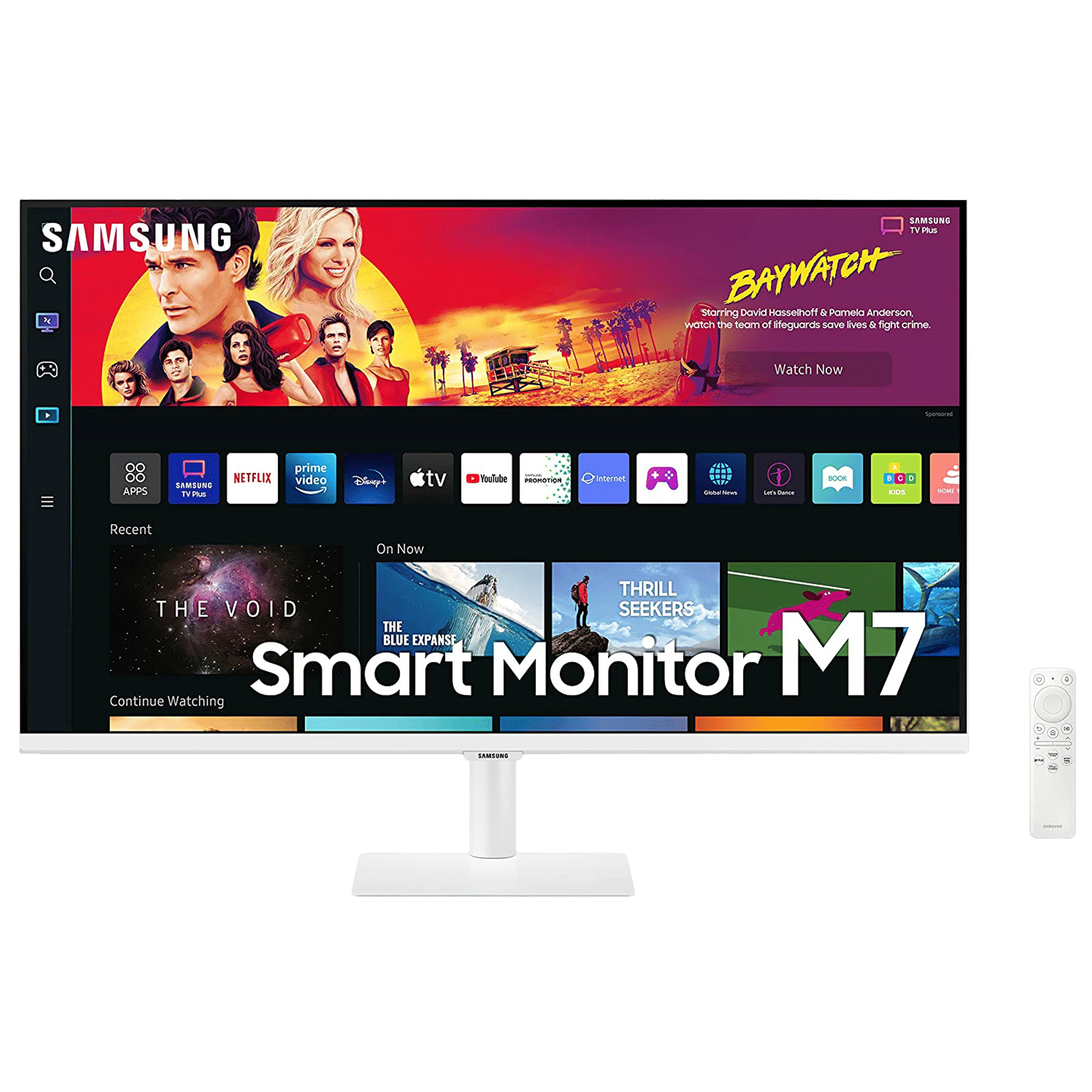 SAMSUNG M7 81.3 cm (32 inch) Ultra HD 4K VA Panel LED Ultra Wide Monitor with Flicker-Free Technology