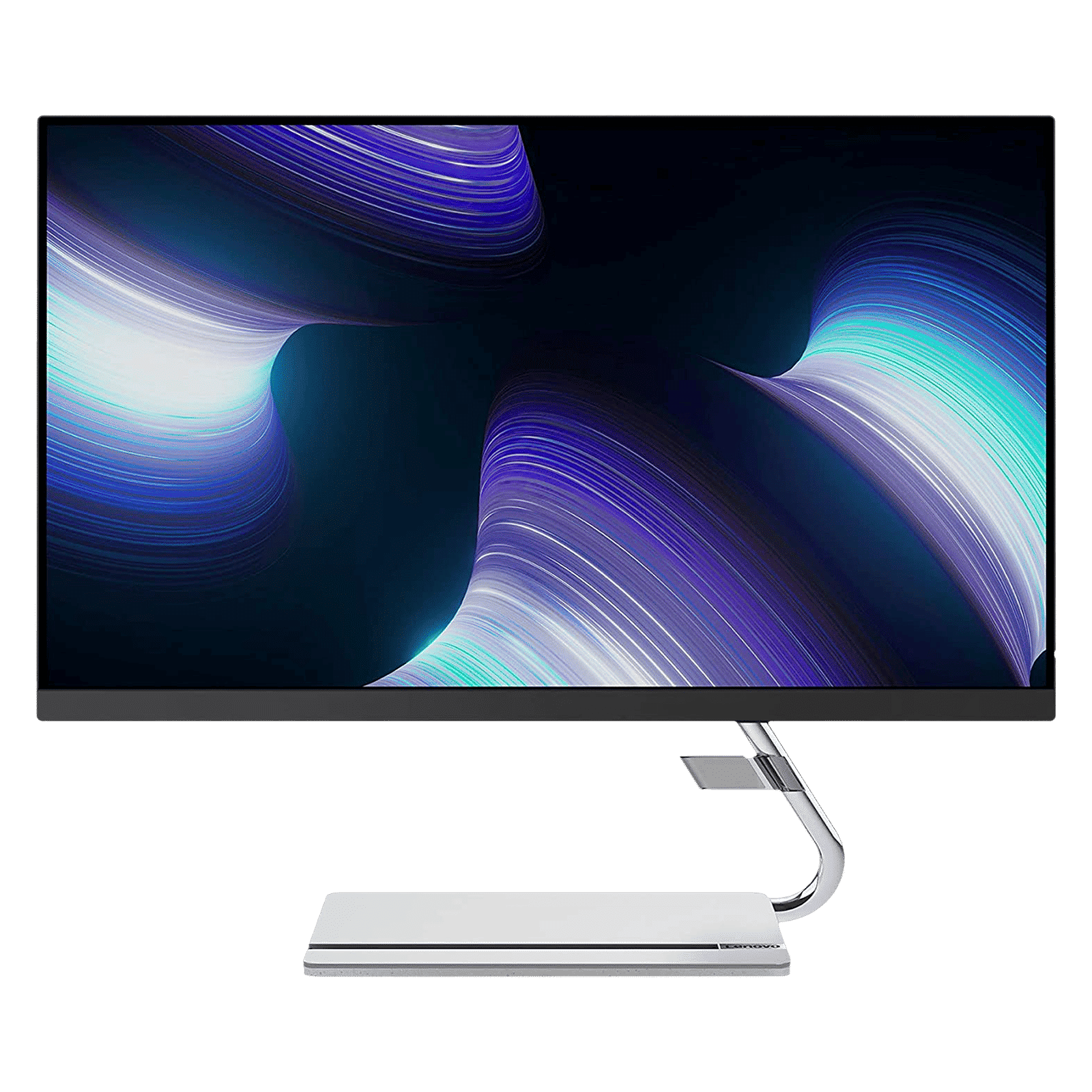 Lenovo Q24i-20 60.45 cm (23.8 inch) Full HD IPS Panel LCD 3-Side Near Edgeless Bezel Height Adjustable Monitor with AMD FreeSync Premium Technology