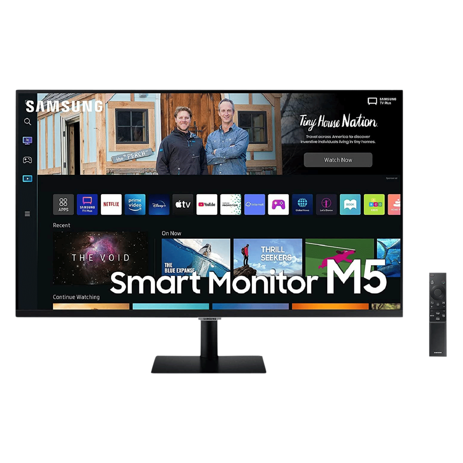 SAMSUNG M5 68.6 cm (27 inch) Full HD VA Panel LED Ultra Wide Smart Monitor with Smart TV Experience