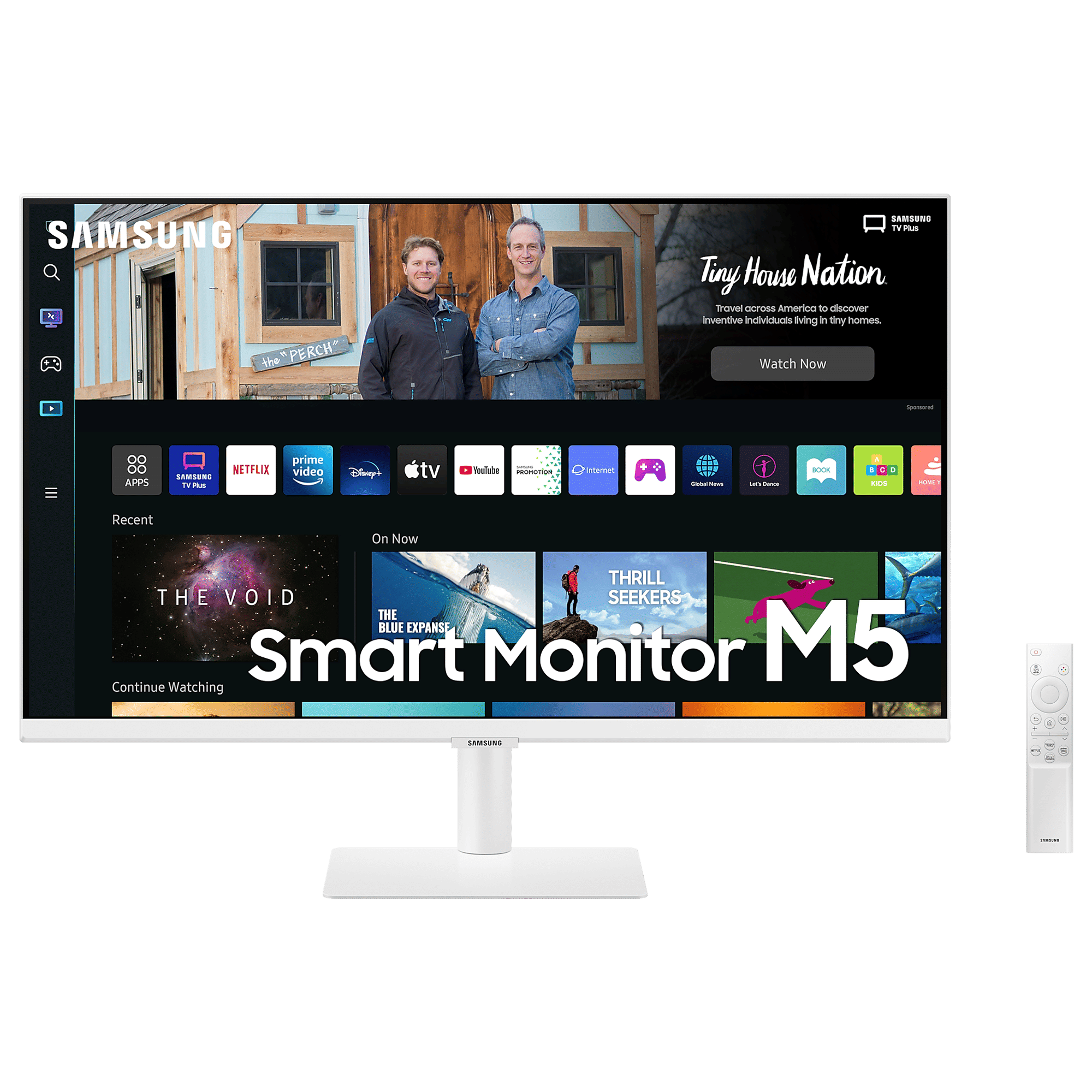 SAMSUNG M5 68.6 cm (27 inch) Full HD VA Panel LED Ultra Wide Smart Monitor with Smart TV Experience