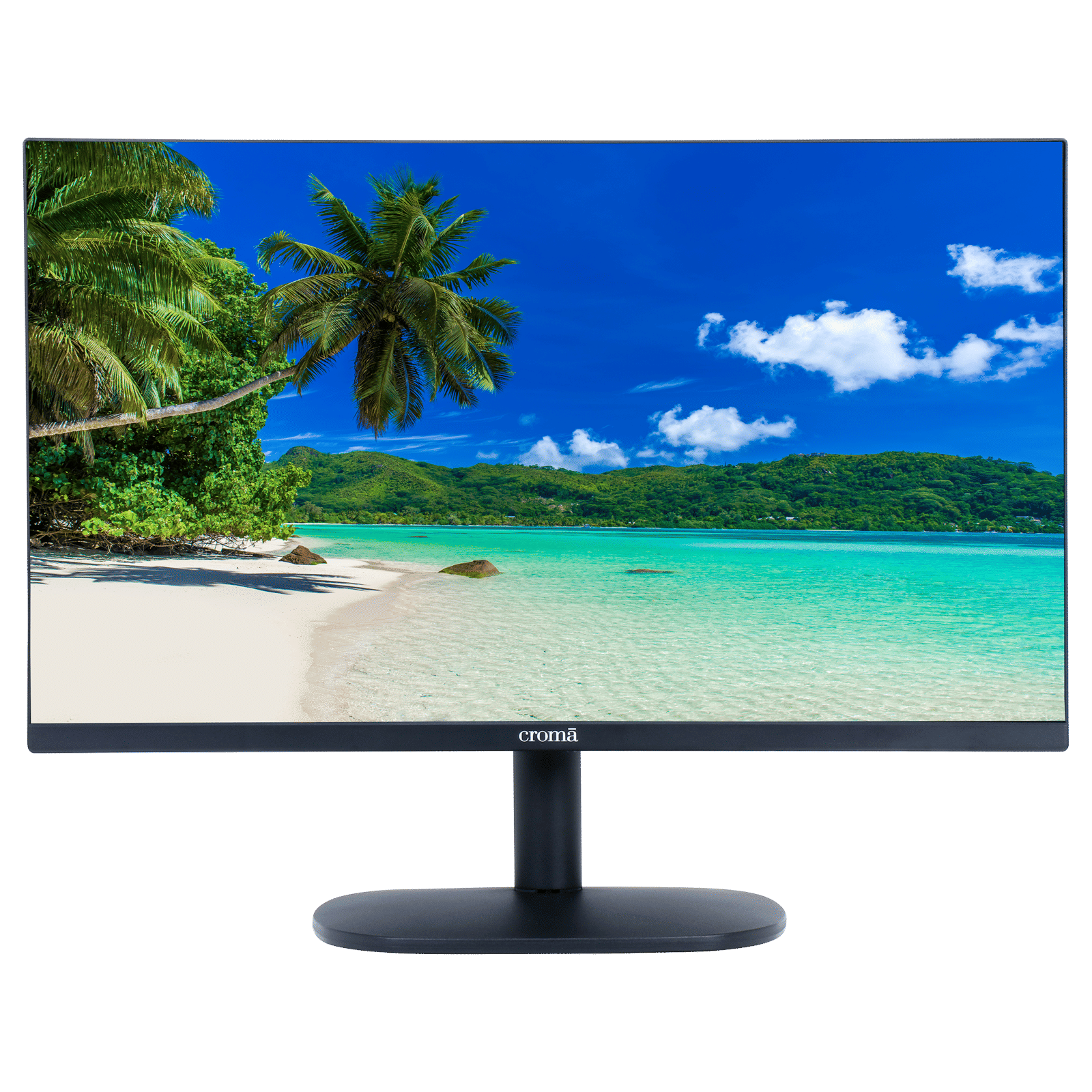 Croma CRSM27FMDA029601 69 cm (27 inch) Full HD Flat Panel Thin Bezel Monitor with Built-In Speakers