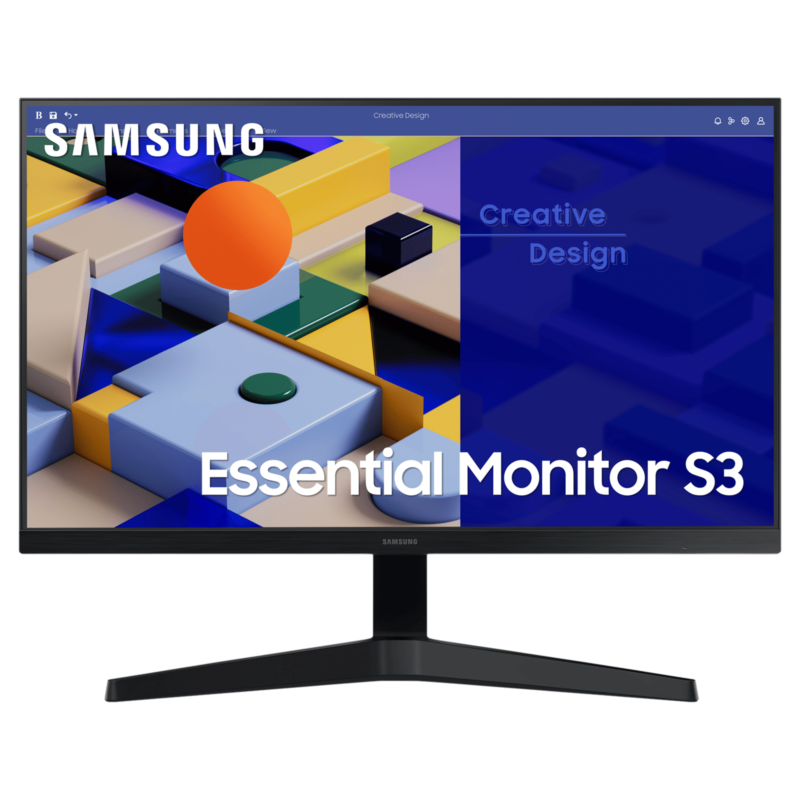 SAMSUNG LS24C312EAWXXL 60.96 cm (24 inch) Full HD Flat Panel LED Monitor with 250 Nits Brightness