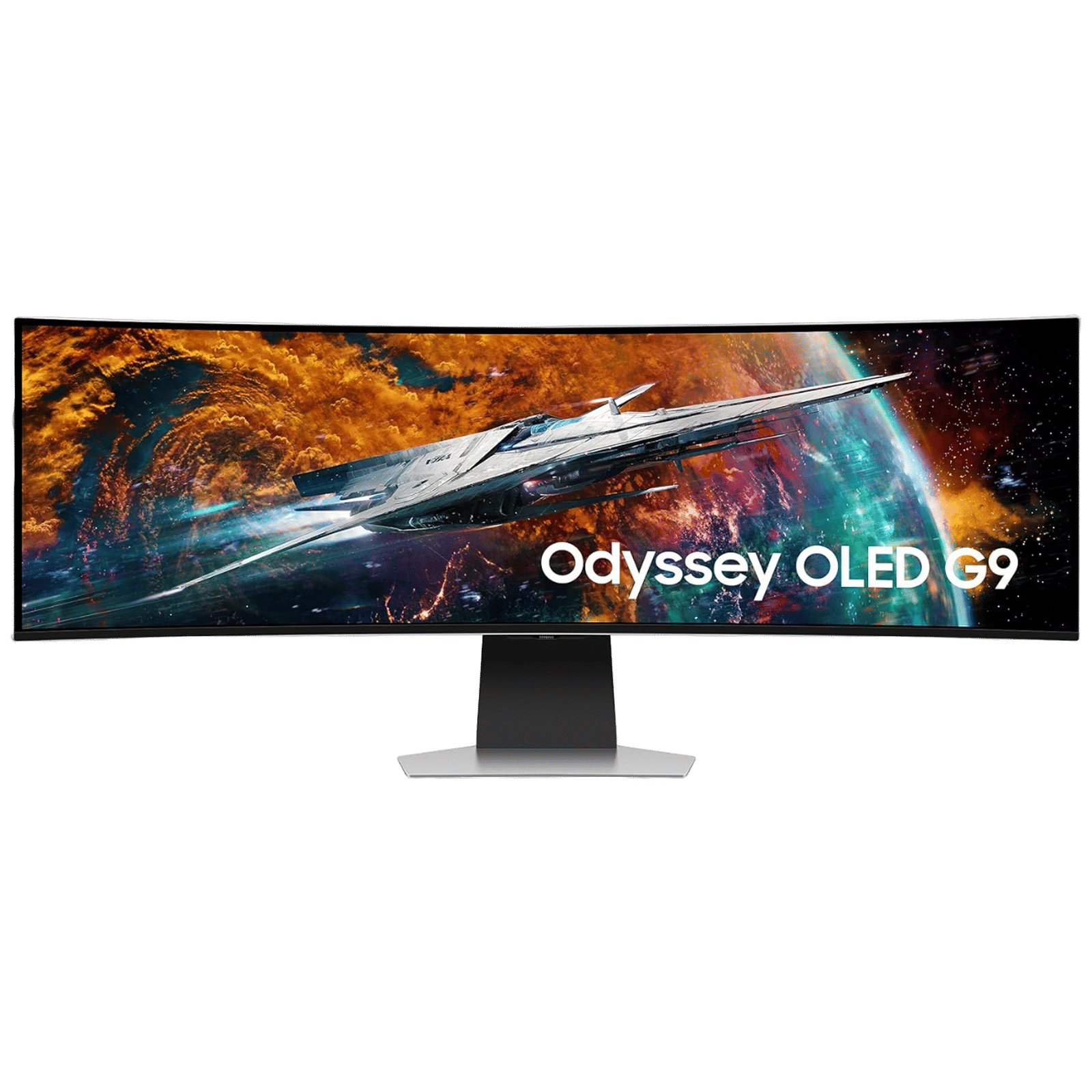 SAMSUNG Odyssey OLED G9 124.46 cm (49 inch) QHD OLED Curved Height Adjustable Gaming Monitor with Eye Saver Mode