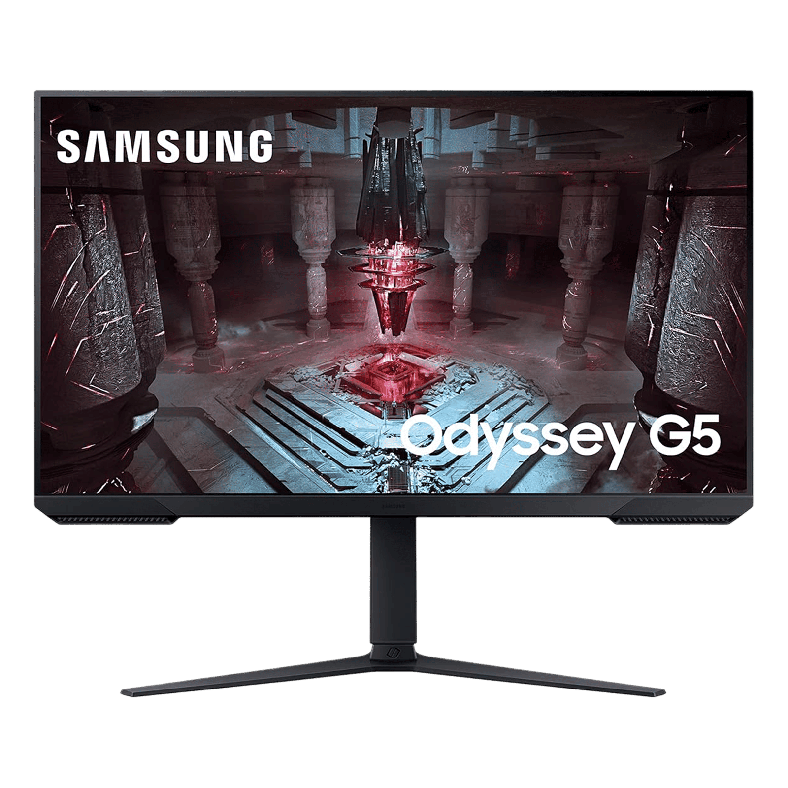 SAMSUNG Odyssey G5 81.28 cm (32inch) QHD VA Panel Height Adjustable Gaming Monitor with AMD FreeSync Premium