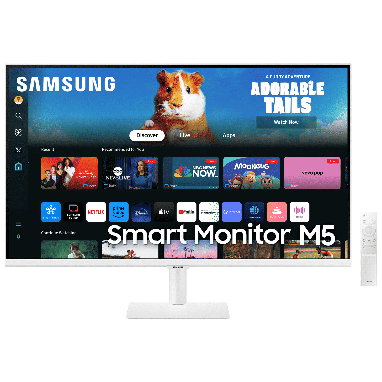 SAMSUNG Smart M5D 68.58 cm (27 inch) Full HD VA Panel IPS Monitor with 10W Inbuilt Speakers