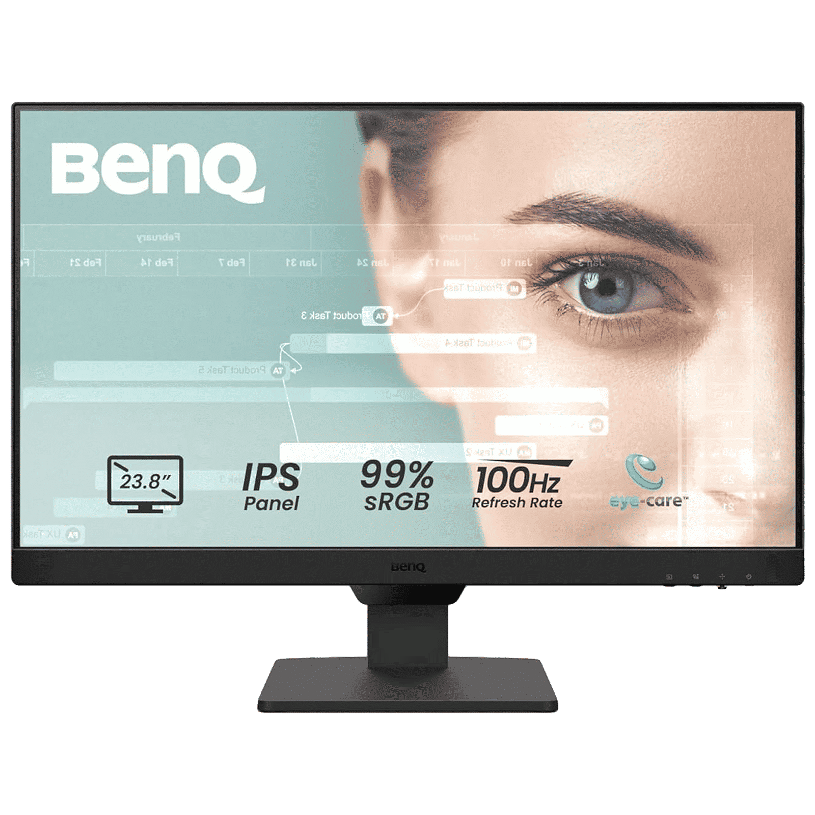 BenQ GW2490 60.45 cm (23.8 inch) Full HD IPS Panel LED-Backlit Bezel-Less Gaming Monitor with Flicker-free Technology