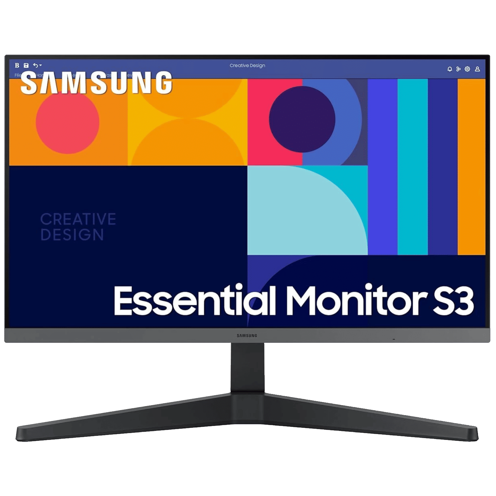 SAMSUNG Essential S3 60.96 cm (24 inch) Full HD IPS Panel Monitor with 4ms Response Time