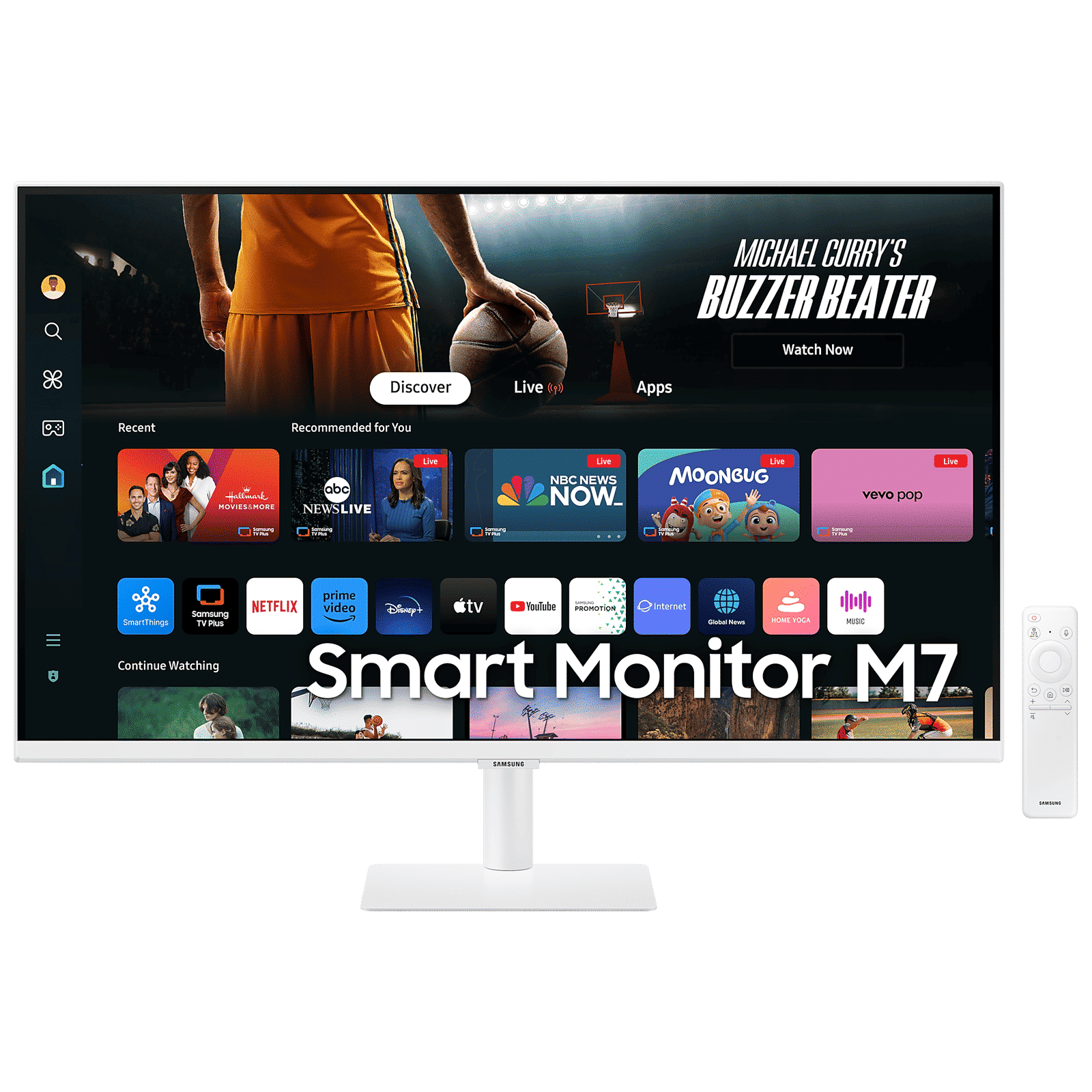 SAMSUNG M7 80 cm (32 inch) Ultra HD 4K VA Panel LED Gaming Monitor with Far Field Voice Interaction