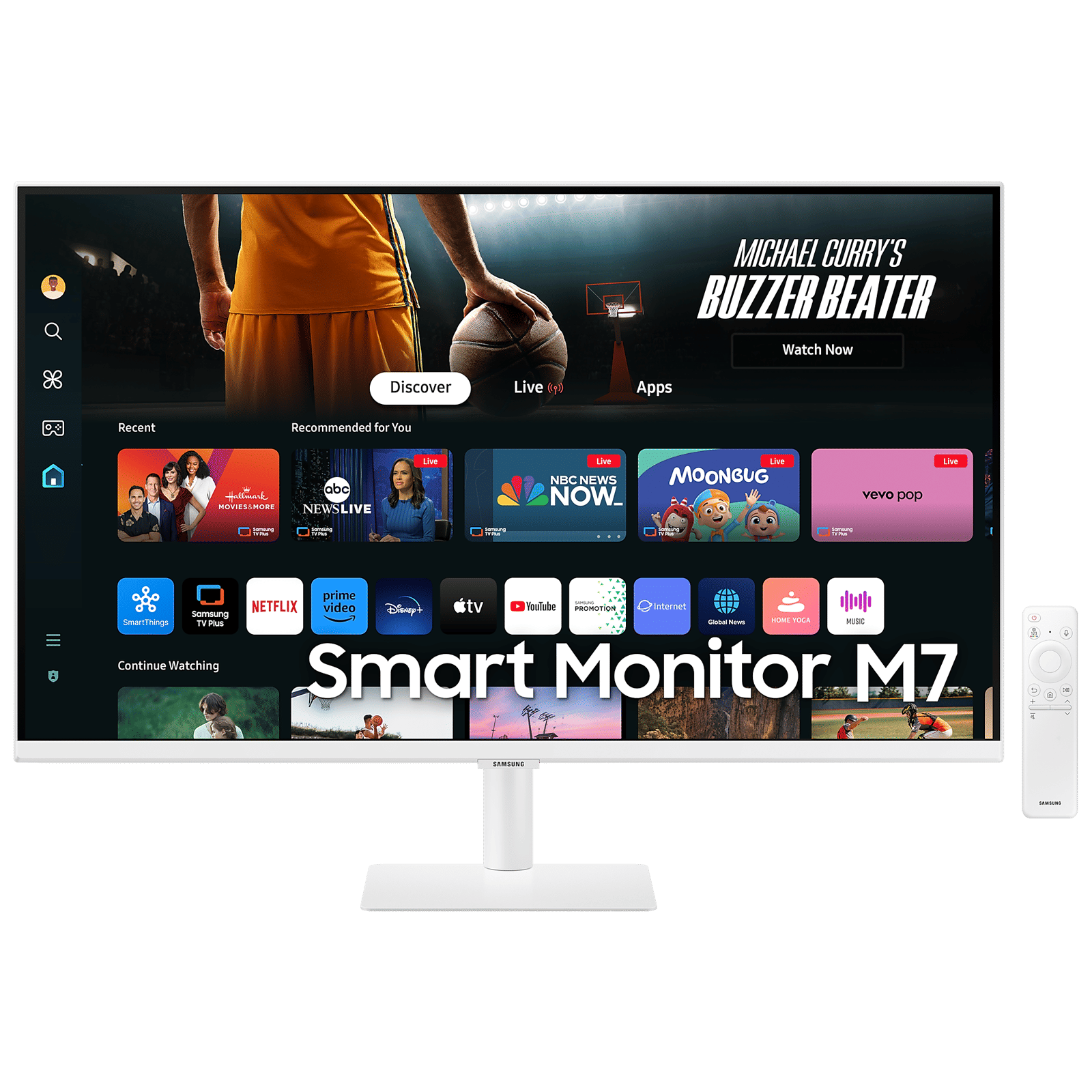 SAMSUNG M70D 80 cm (32 inch) 4K UHD VA Panel LED Flat Monitor with Far Field Voice Interaction