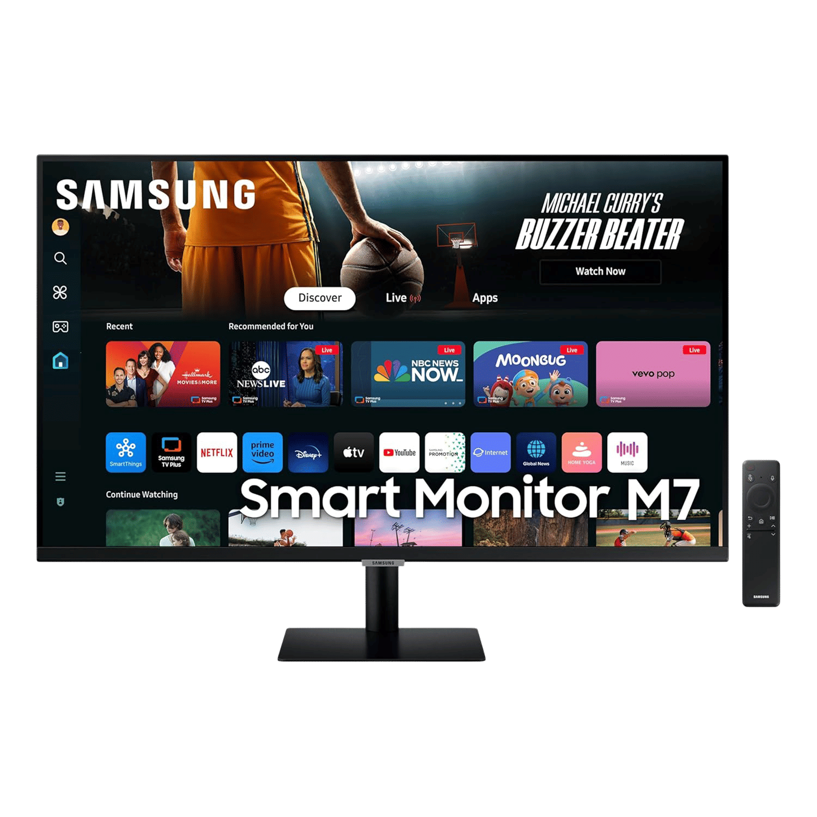 SAMSUNG M7 80 cm (32 inch) Ultra HD 4K VA Panel LED Gaming Monitor with Far Field Voice Interaction