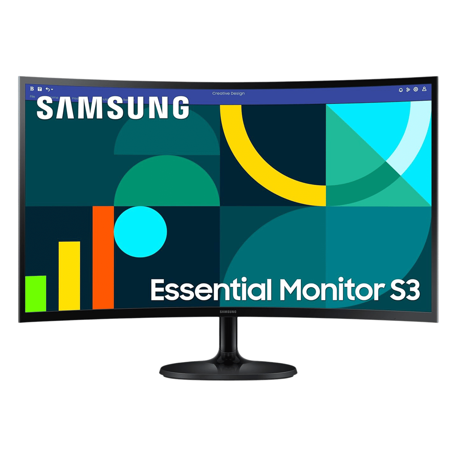 SAMSUNG Essential S3 68.5 cm (27 inch) Full HD VA Panel Curved Gaming Monitor with Eye Saver Mode