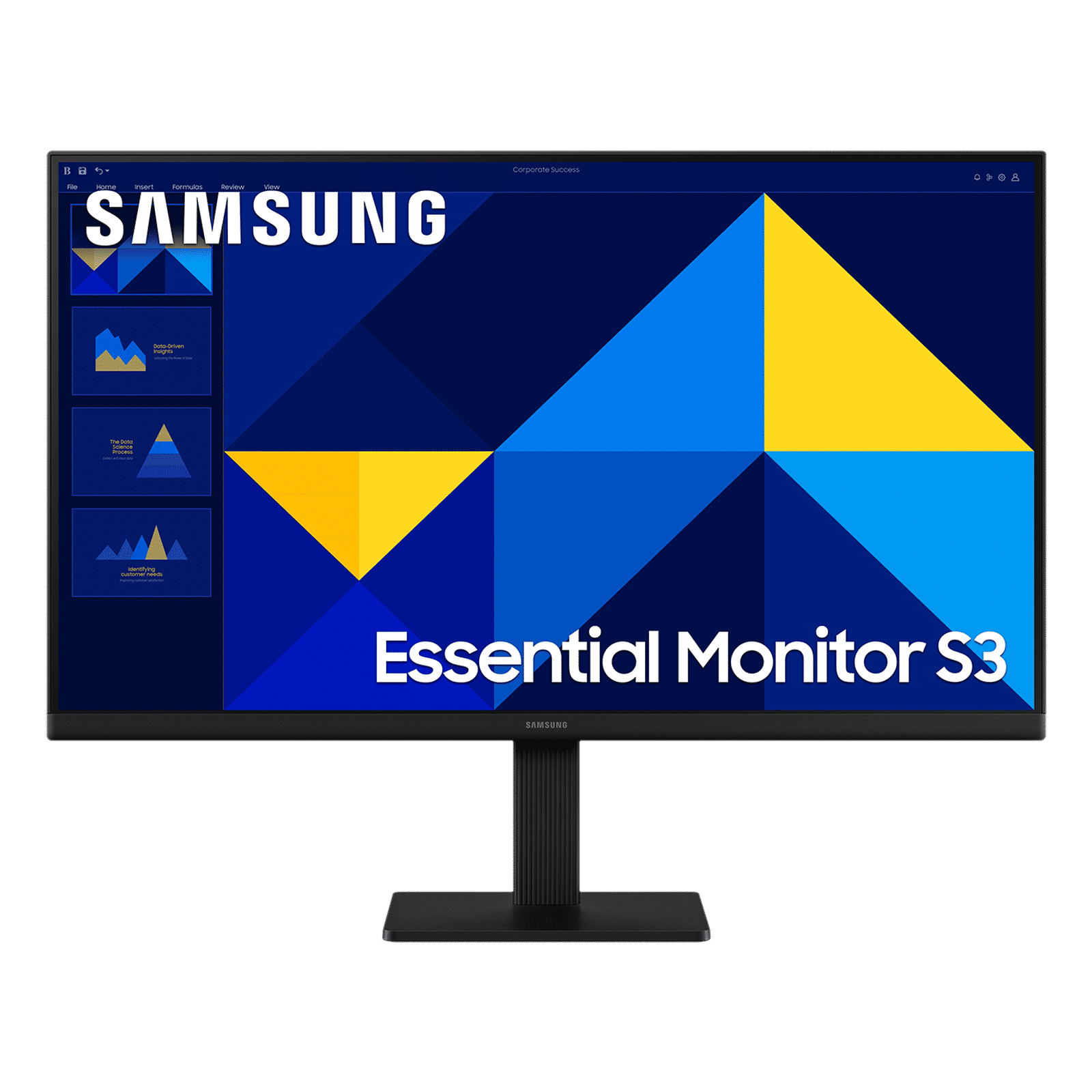  SAMSUNG Essential S3 55.88 cm (22 inch) Full HD IPS Panel Monitor with Flicker Free