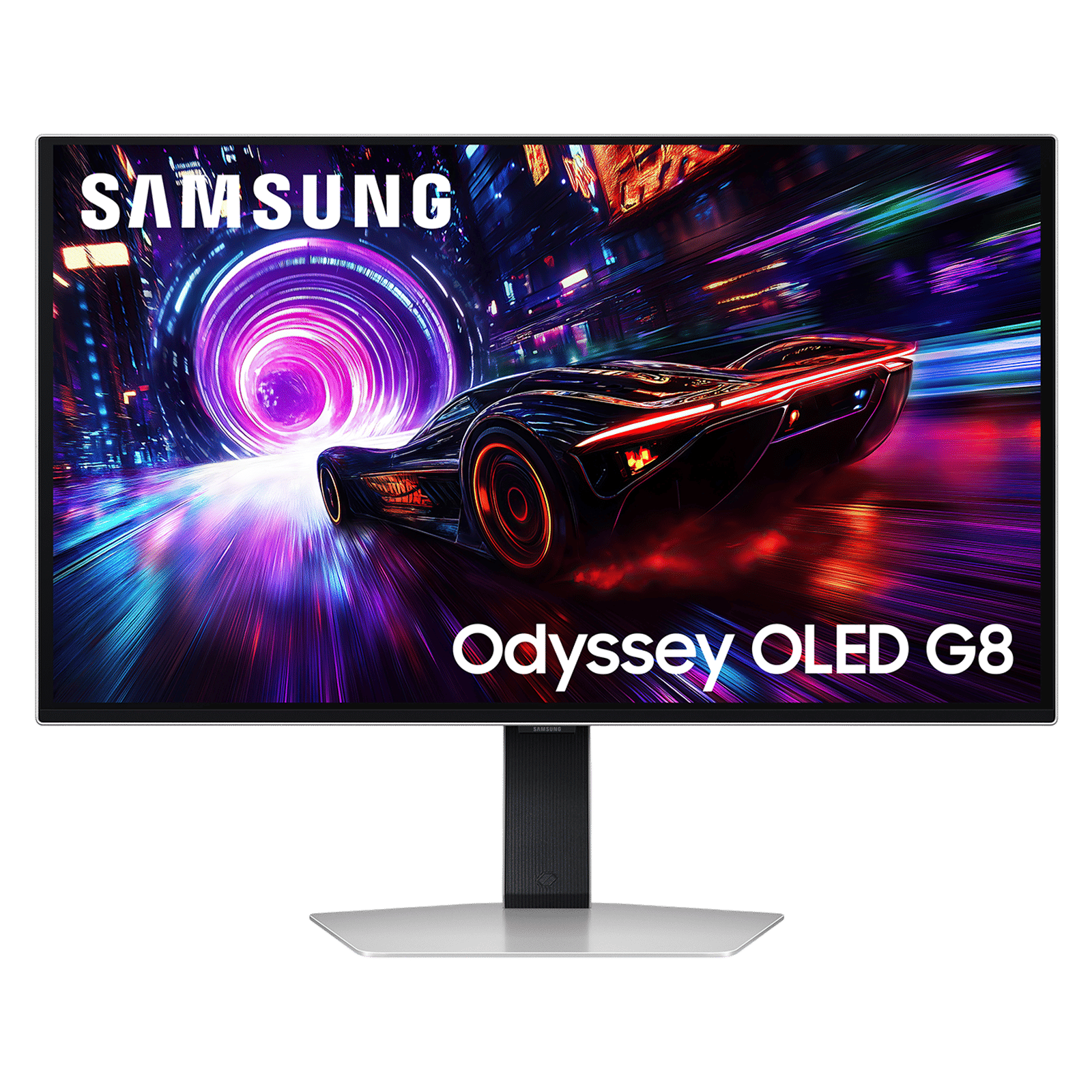 SAMSUNG Odyssey G8 68.5 cm (27 inch) 4K Ultra HD OLED Panel Ultra Wide Height Adjustable Gaming Monitor with Glare Free Technology