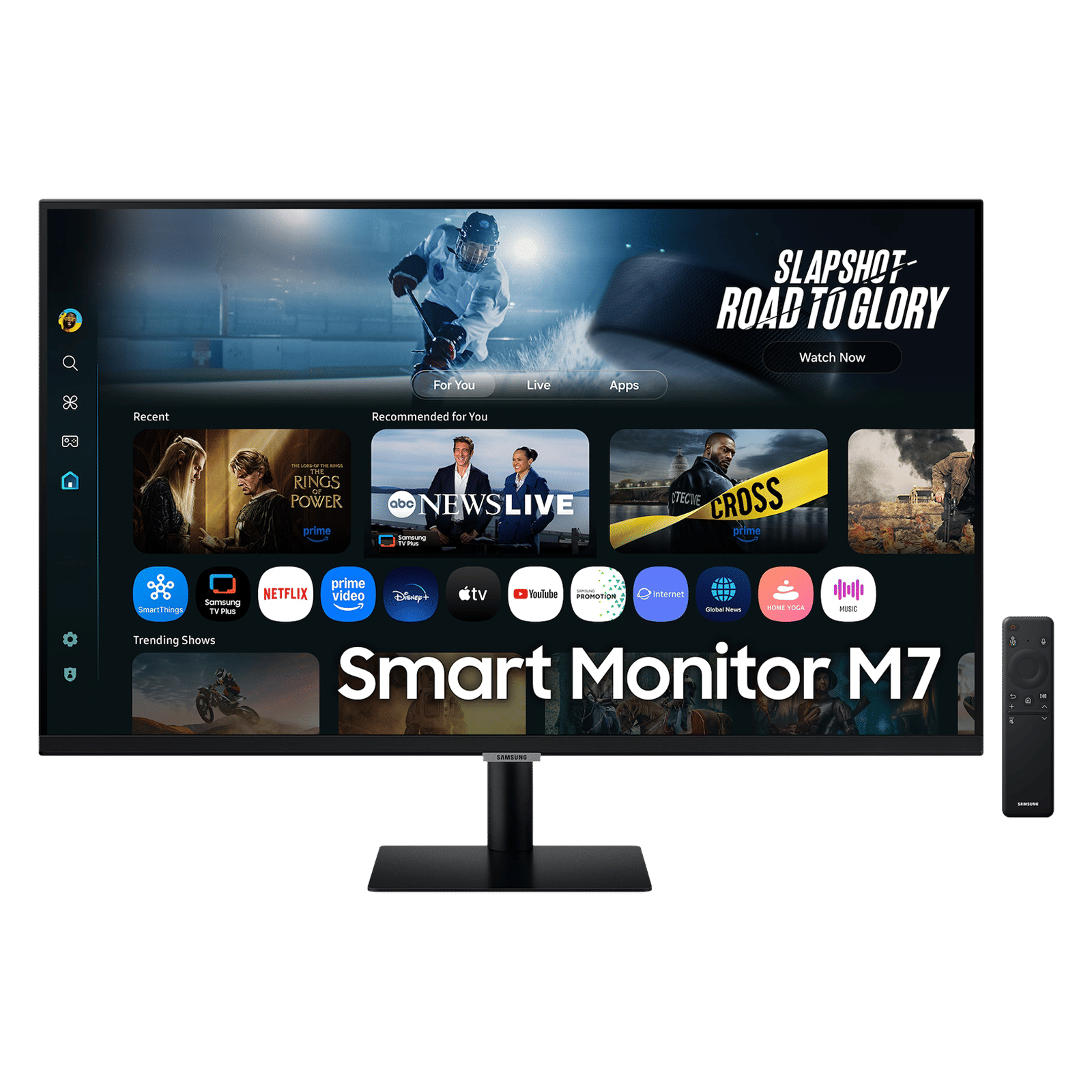 SAMSUNG M7 80 cm (32 inch) 4K Ultra HD VA Panel Ultra Wide Monitor with AI Picture Optimizer