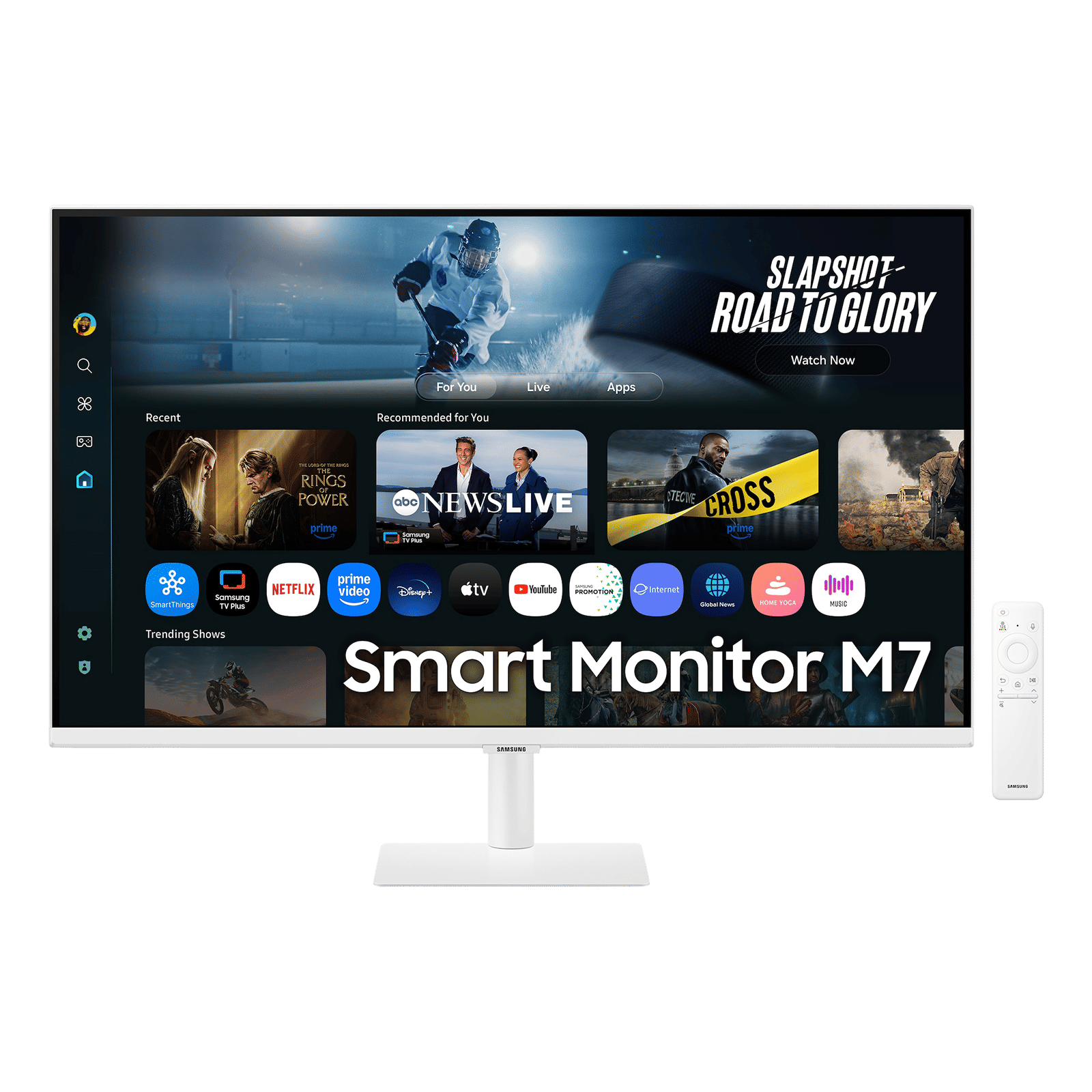 SAMSUNG M7 80 cm (32 inch) 4K Ultra HD VA Panel Ultra Wide Monitor with AI Picture Optimizer