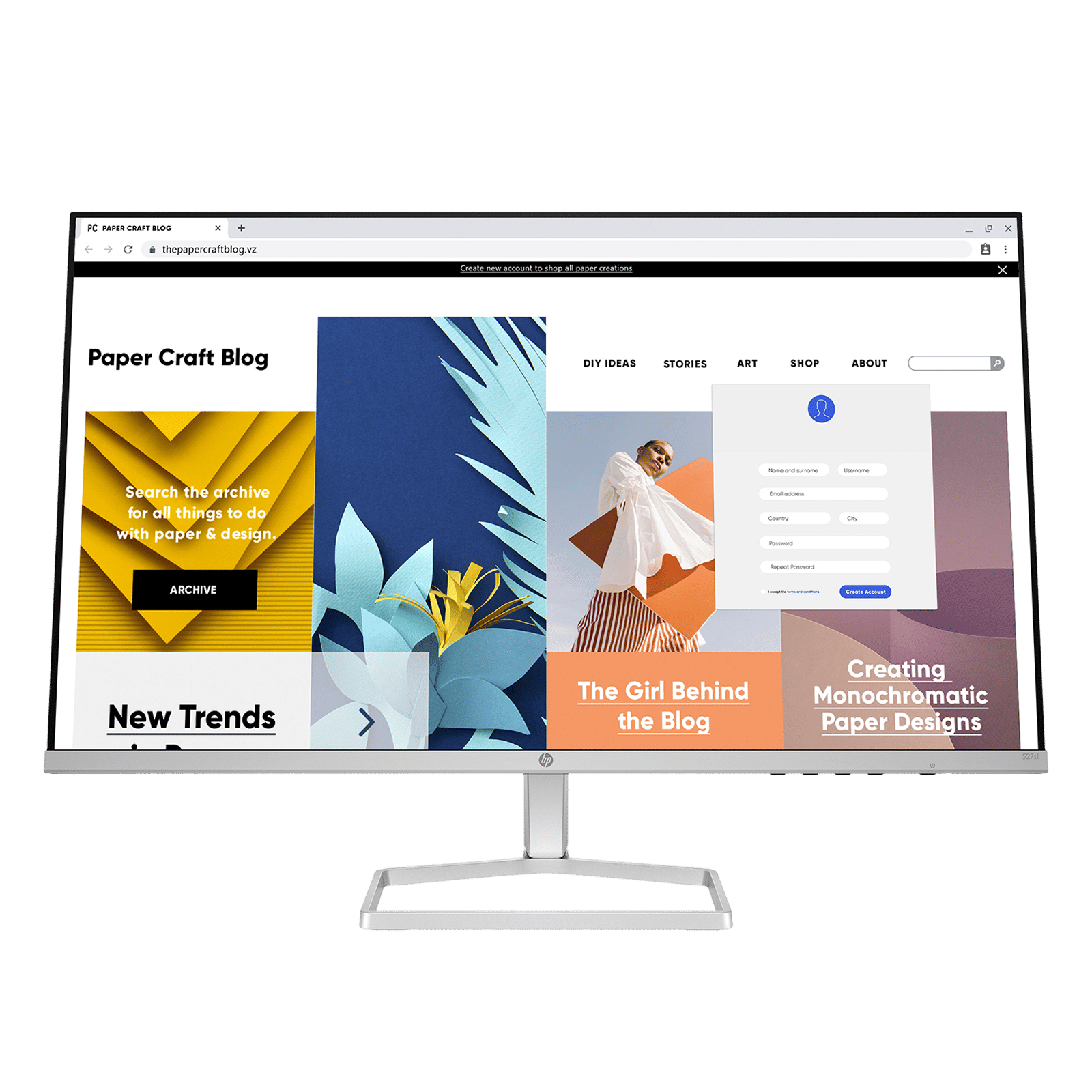 HP Series 5 527sf 68.58 cm (27 inch) Full HD IPS Panel Monitor with 3 Sided Micro Edge Bezel