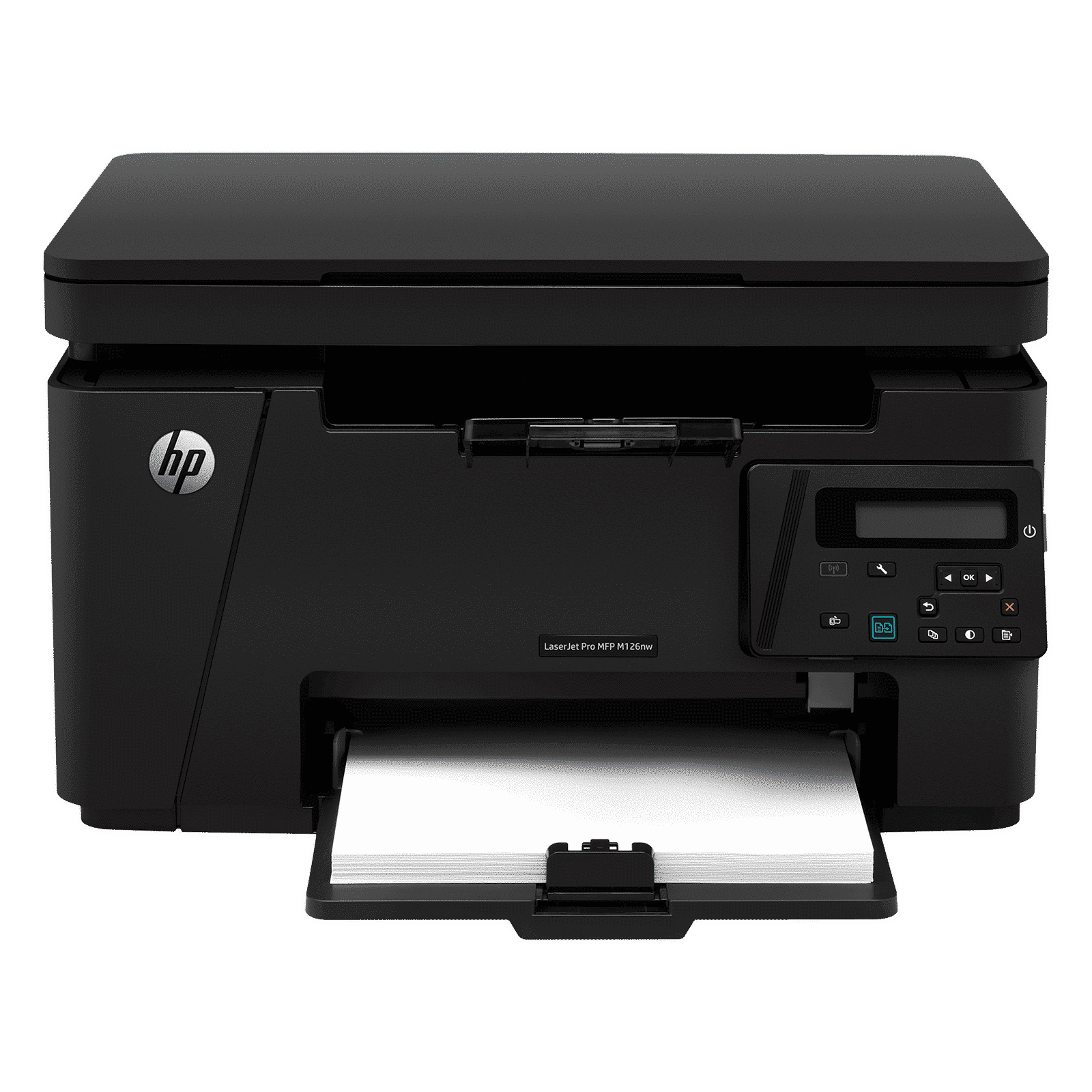 HP LaserJet Pro MFP M126nw Multi Function Wi-Fi Monochrome Laser Printer with 2 Line LCD Control Panel (Wireless Direct Printing, Black)
