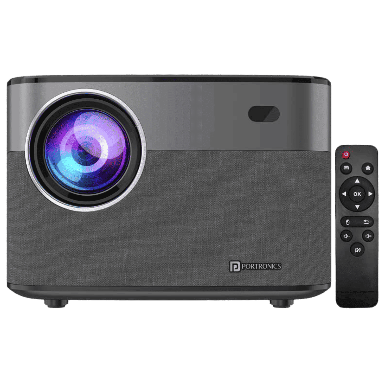 Portronics Beem 300 Full HD LED Projector With Remote (4300 Lumens, Wi-Fi, Black)