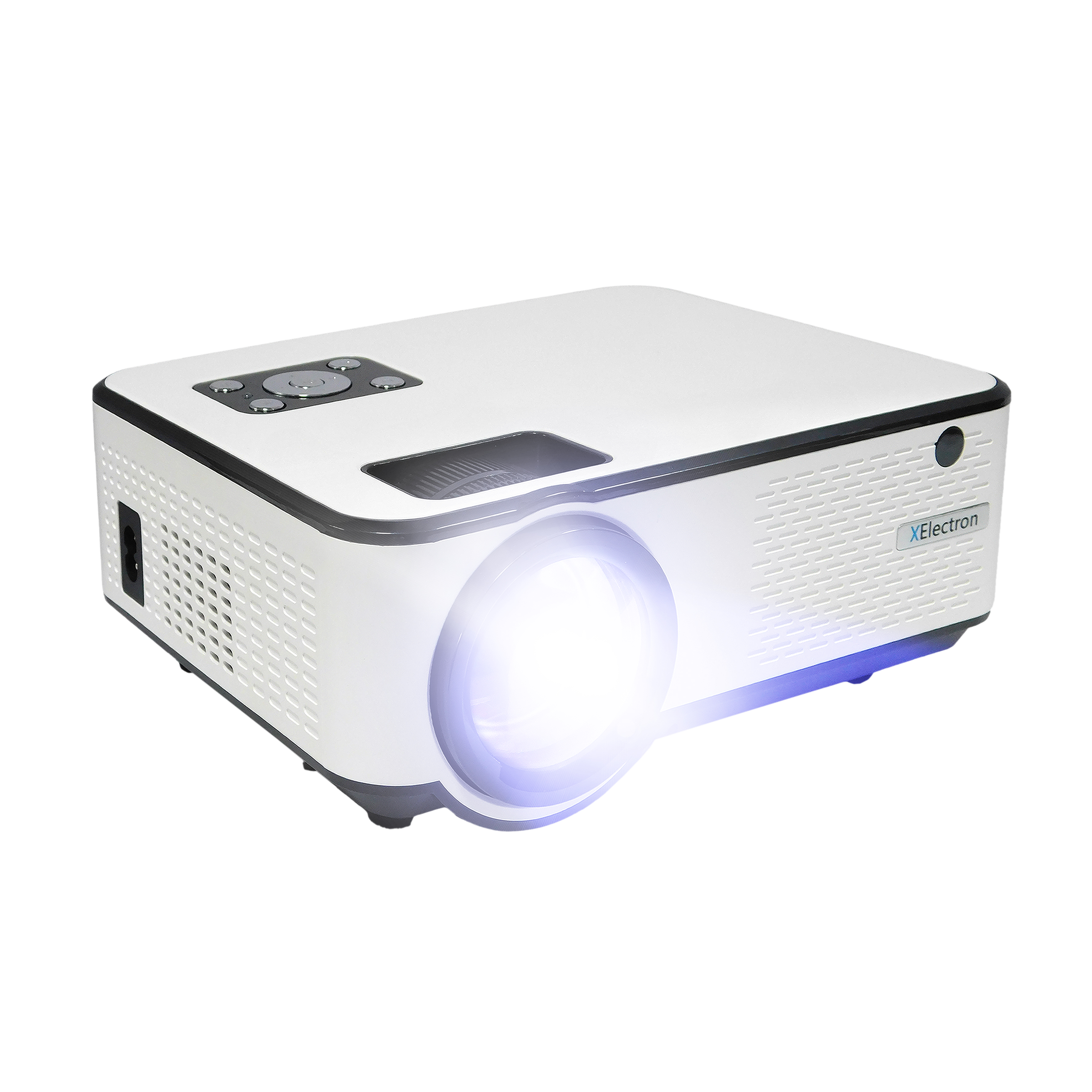 XElectron C9 Miracast Full HD LED Projector (3800 Lumens, USB + HDMI + AV + VGA Ports, 1080p Support, White)
