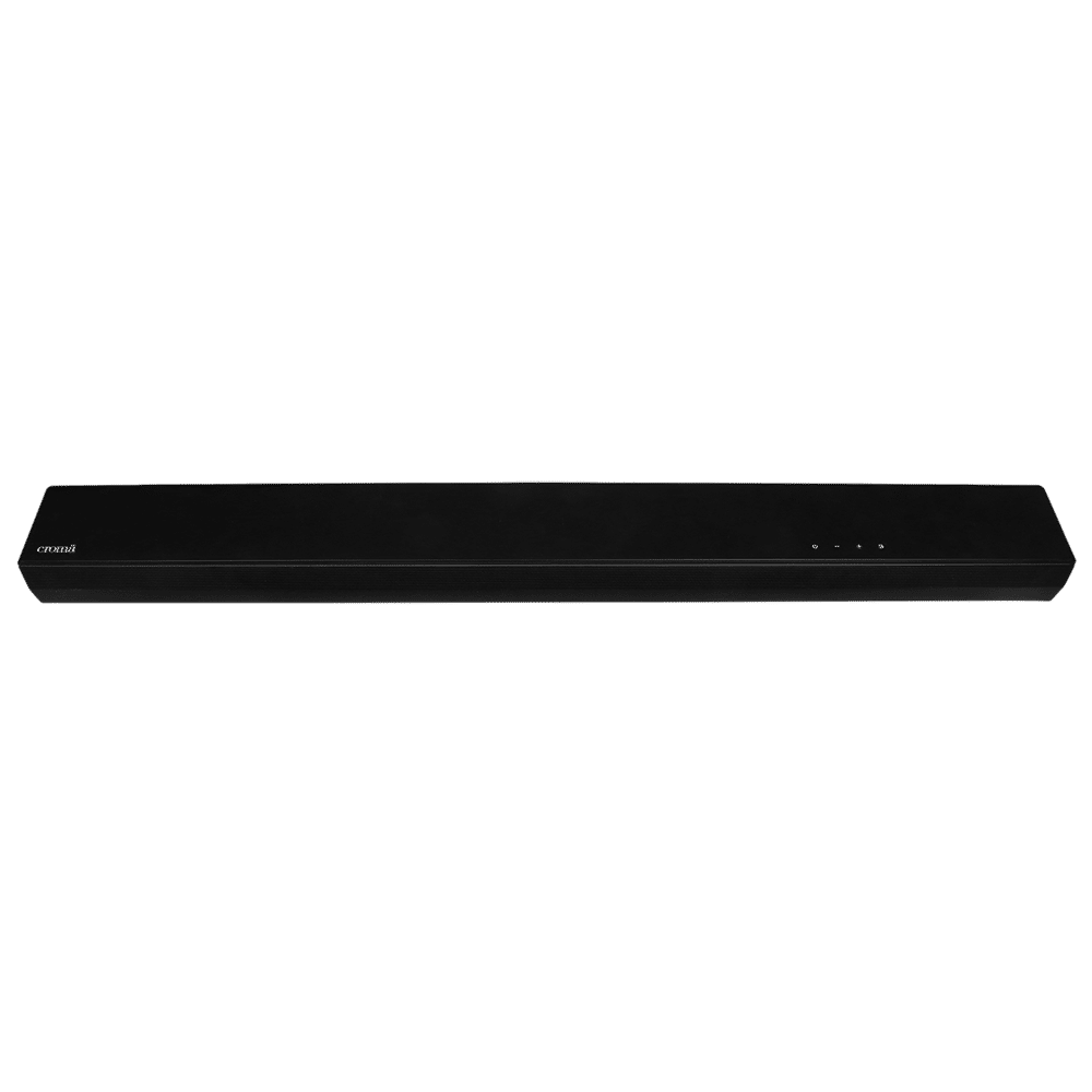 Croma 80W Bluetooth Soundbar with Remote (Surround Sound, 2.1 Channel, Black)