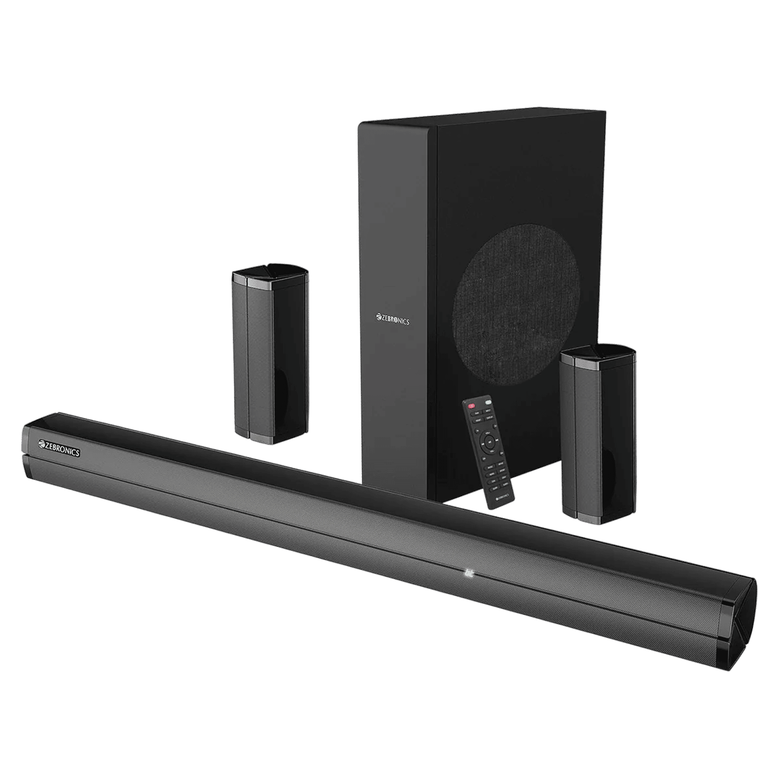 ZEBRONICS Zeb Juke Bar 7450 Pro 200W Bluetooth Soundbar with Remote (5.1 Channel, Black)