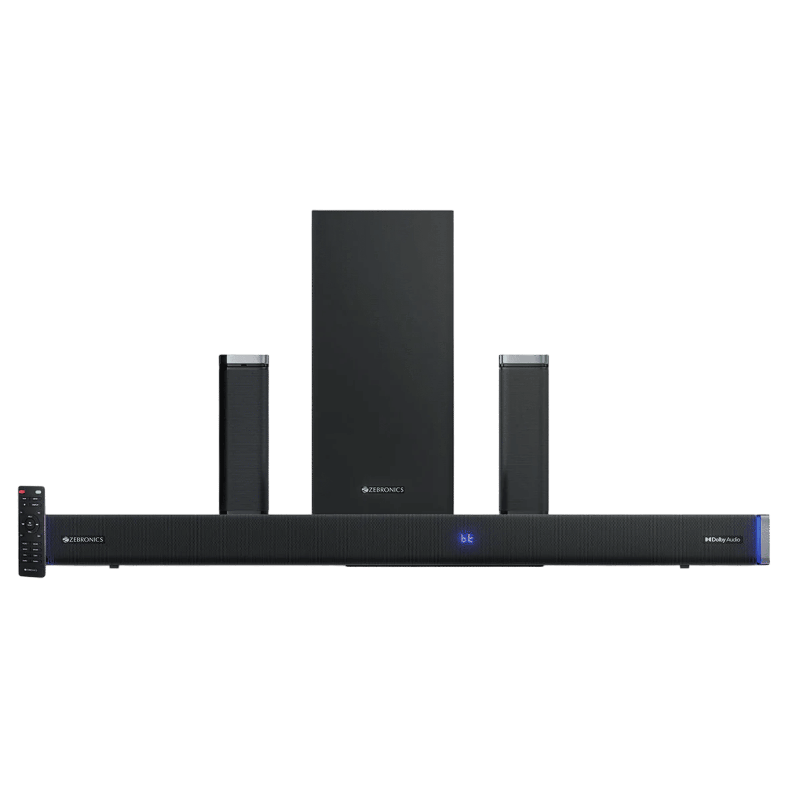 ZEBRONICS Zeb Juke Bar 9530 WS Pro 400W Bluetooth Soundbar with Remote (Dolby Audio, 5.1 Channel, Black)