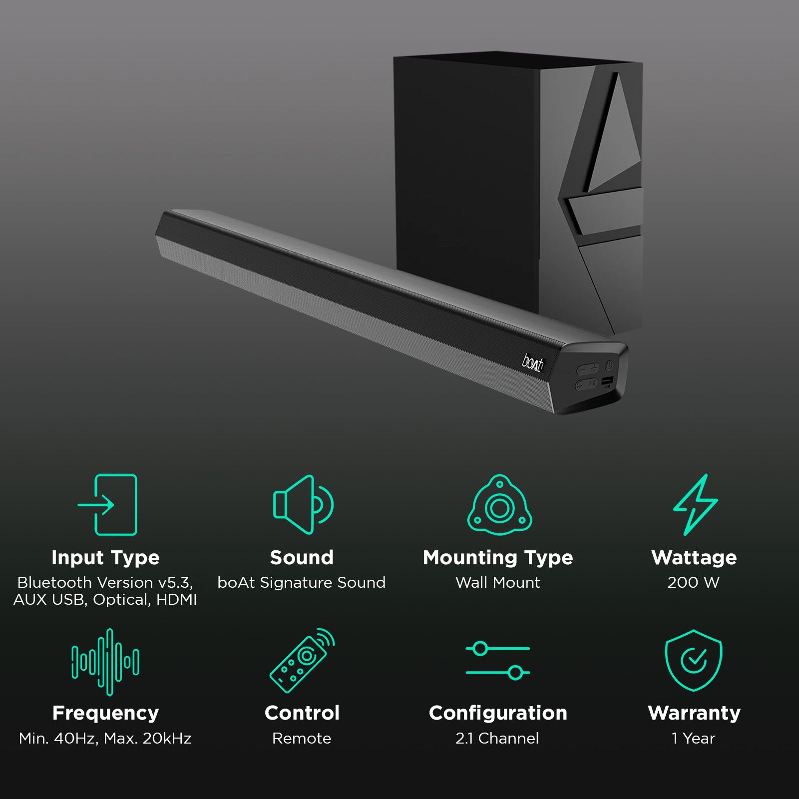 Bluetooth Soundbar Boat Aavante 2000 Buy BoAt Aavante Bar 2000 Pro