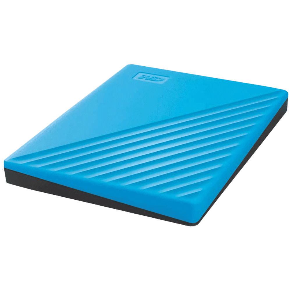 Western Digital My Passport 2TB USB (3.2) Portable Hard Disk Drive (Automatic Backup, Sky)