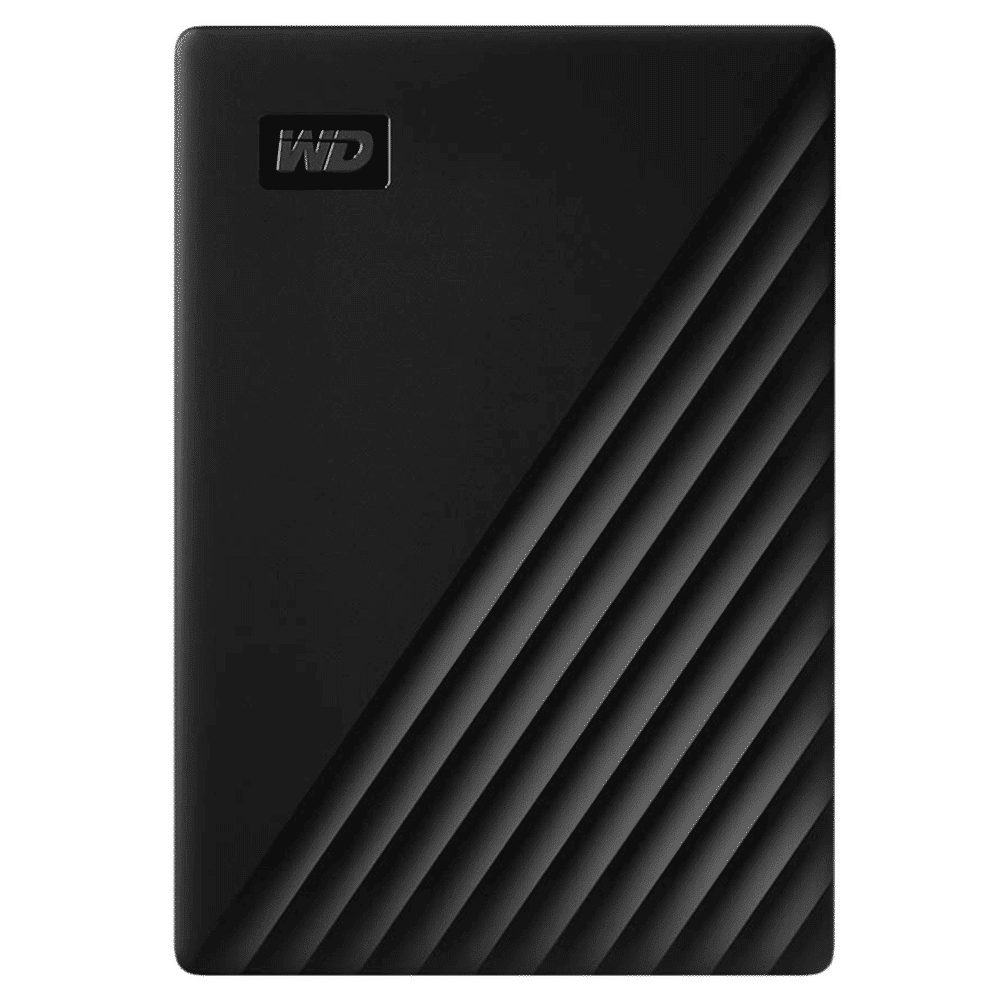 Western Digital My Passport 5TB USB Type-C (3.2) Portable Hard Disk Drive (Password Protection, Black)