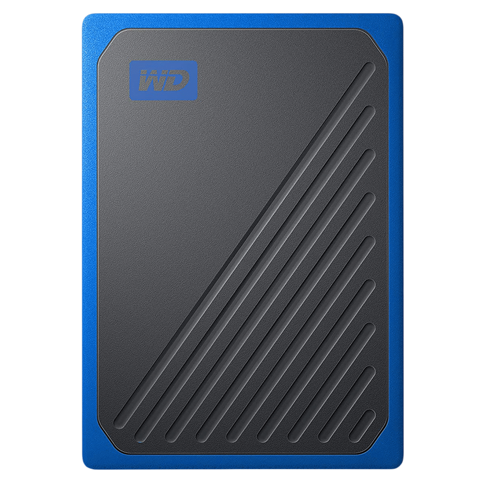 Western Digital My Passport Go 500GB USB 3.0 Solid State Drive (Compact and Integrated, WDBMCG5000ABT-WESN, Black/Cobalt Trim)