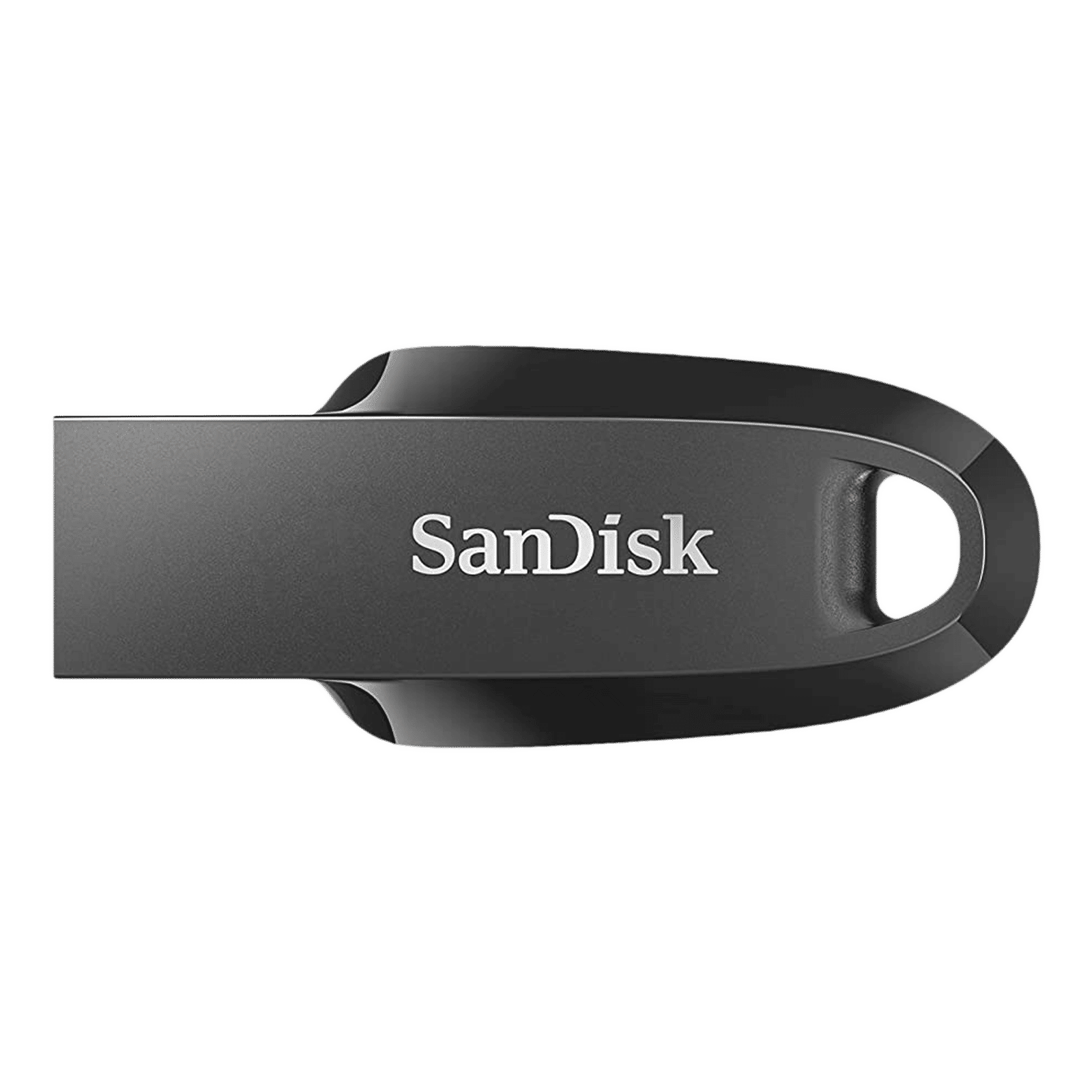 SanDisk Ultra Curve 256GB USB (3.2) Pen Drive (Built-In Keyring Loop, Black )