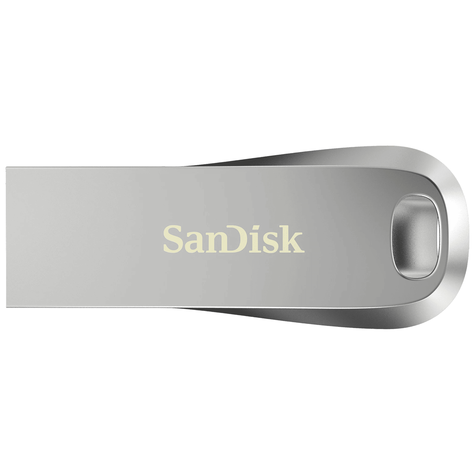SanDisk Ultra Luxe 64GB USB (3.2) Pen Drive (Built-In Keyring Loop to Easily, Metallic Silver)