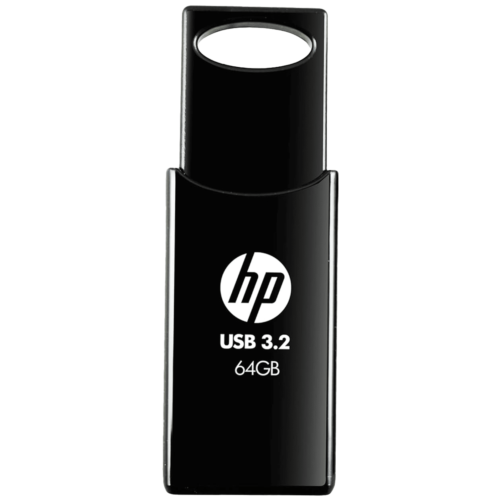 HP 712w 64GB USB Type-A (3.2) Pen Drive (Durable Capless Design, Black)