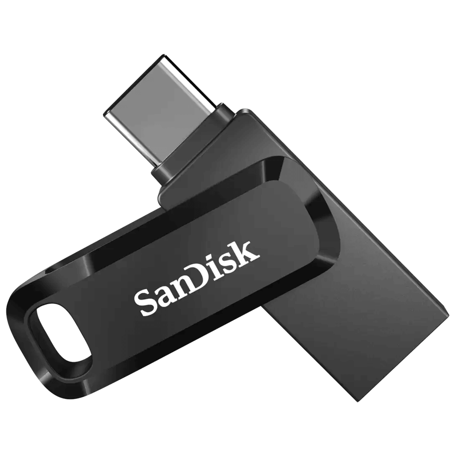 SanDisk Ultra Dual Drive Go 128GB USB Type A (3.2), USB Type C (3.2) OTG Pen Drive (Swivel Design to Protect Connectors, Black)
