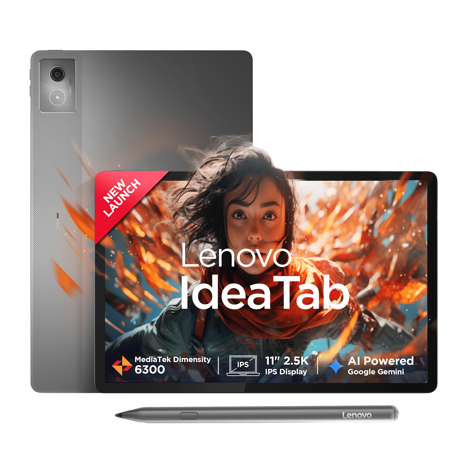 Lenovo Idea Tab Wi-Fi Android Tablet with Lenovo Tab Pen (11 Inch, 8GB RAM, 256GB ROM, Luna Grey)