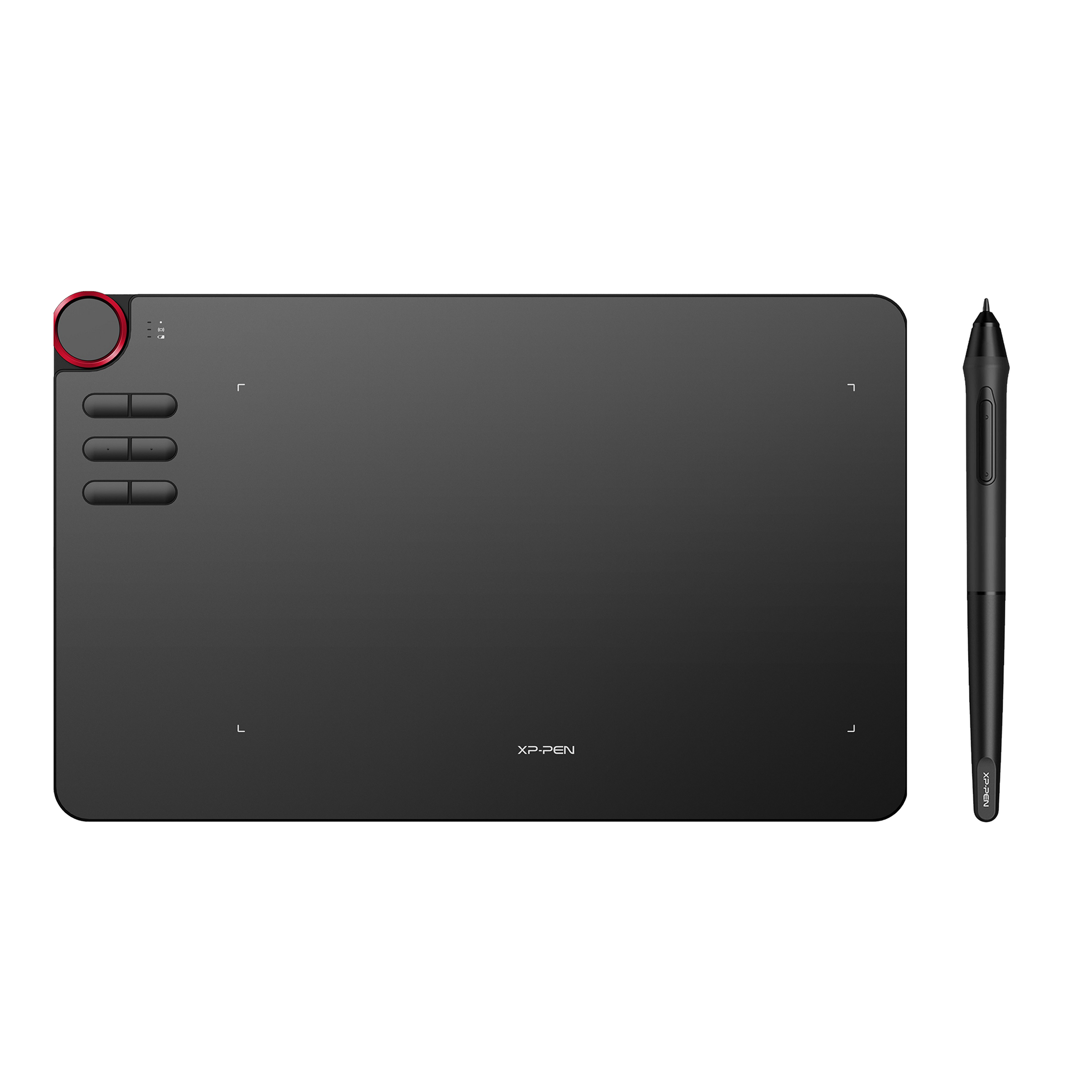 XP pen Deco 03 25.4cm (10 Inches) e-Writer Digital Pad (Battery-Free Stylus, Black)