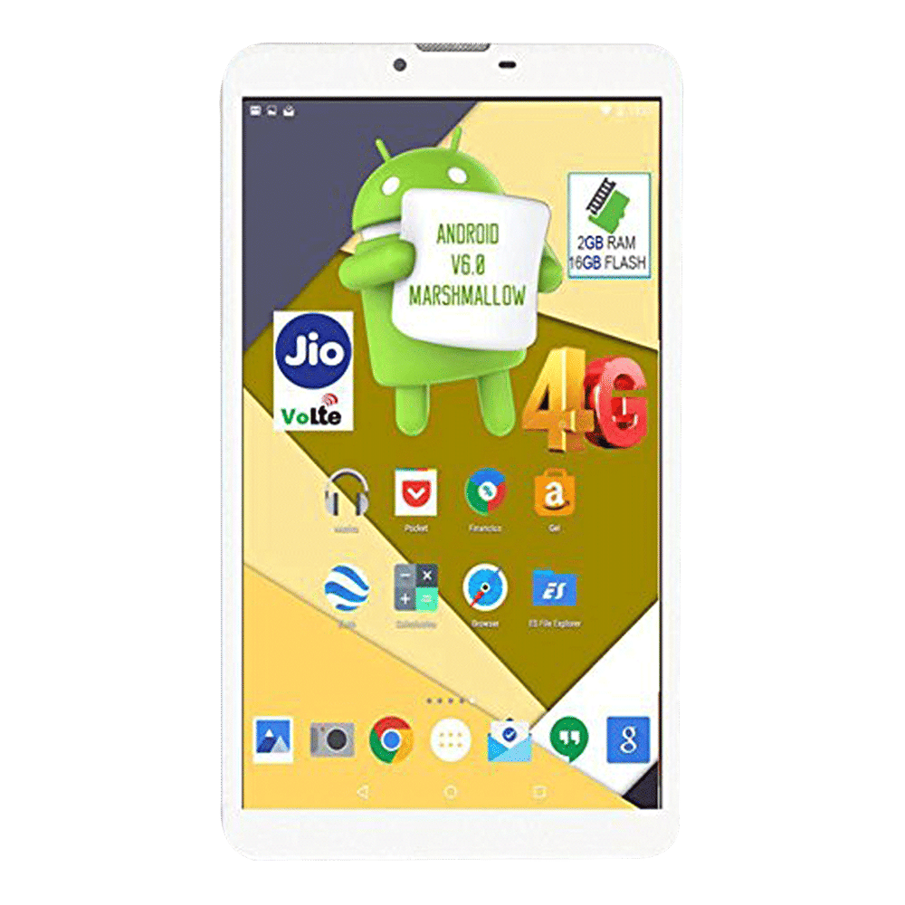 I KALL N5 Wi-Fi + 4G Android Tablet (7 Inch, 2GB RAM, 16GB ROM, White)