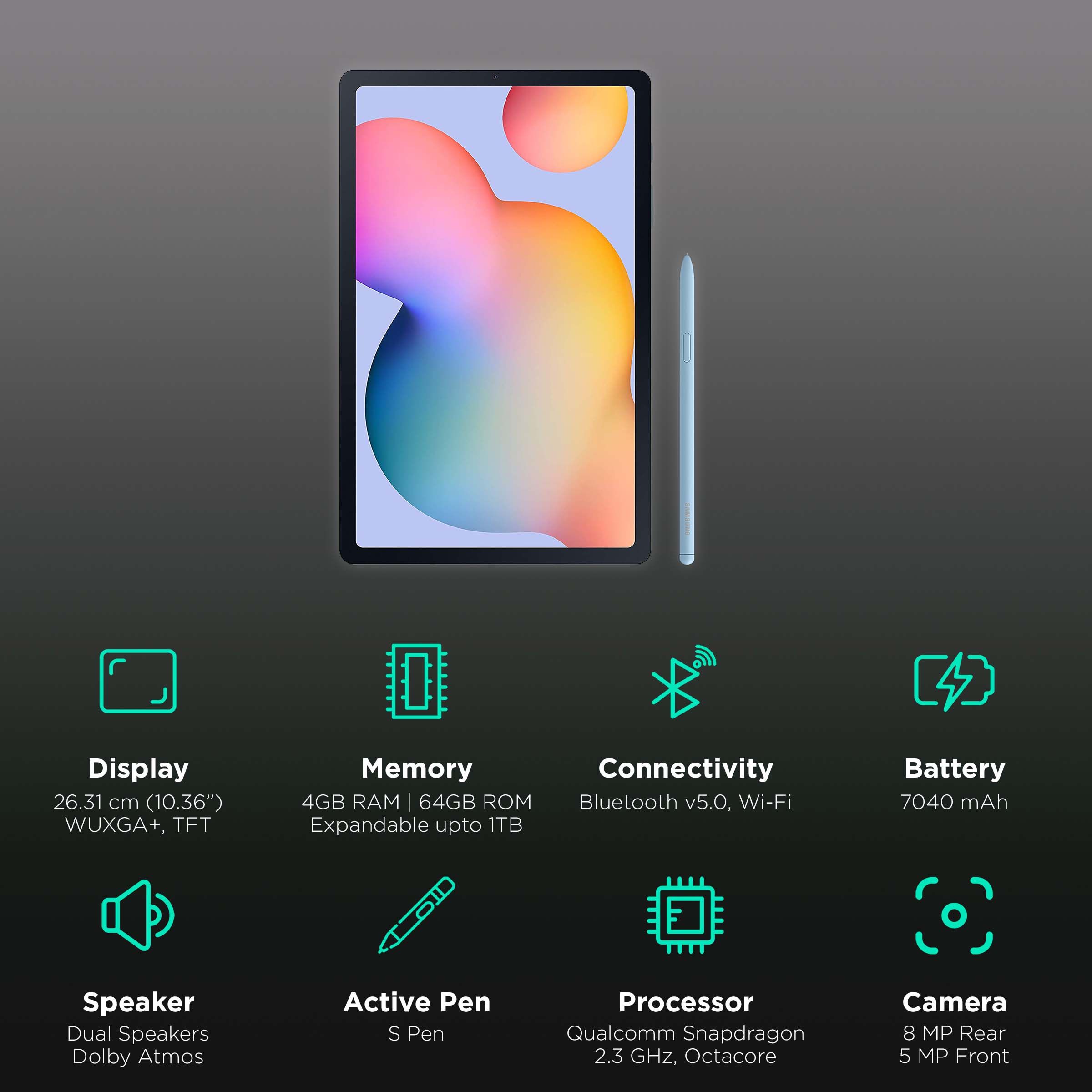 Buy SAMSUNG Galaxy Tab S6 Lite Wi-Fi Android Tablet with Stylus