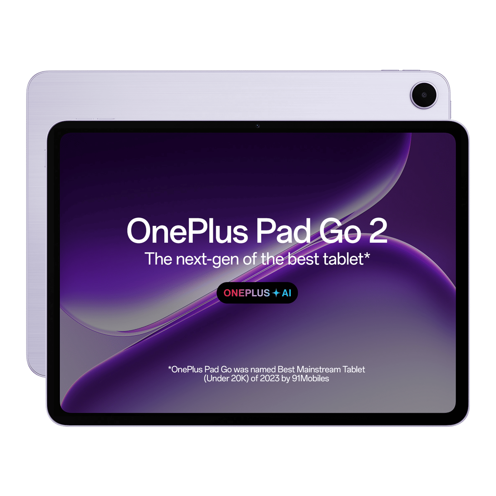 OnePlus Pad Go 2 Wi-Fi Android Tablet (12.1 Inch, 8GB RAM, 256GB ROM, Lavender Drift)
