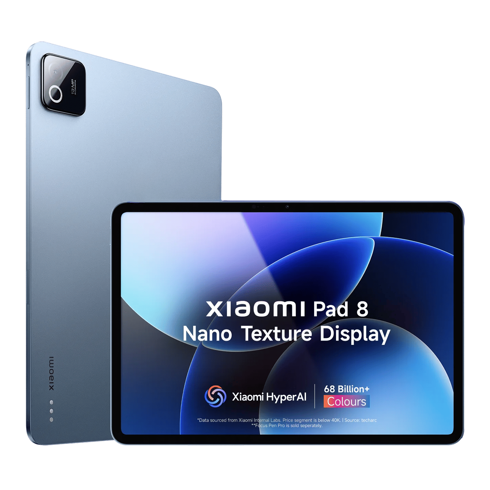 Xiaomi Pad 8 Wi-Fi Android Tablet with Nano Textured Display (11.2 Inch, 12GB RAM, 256GB ROM, Titan Blue)