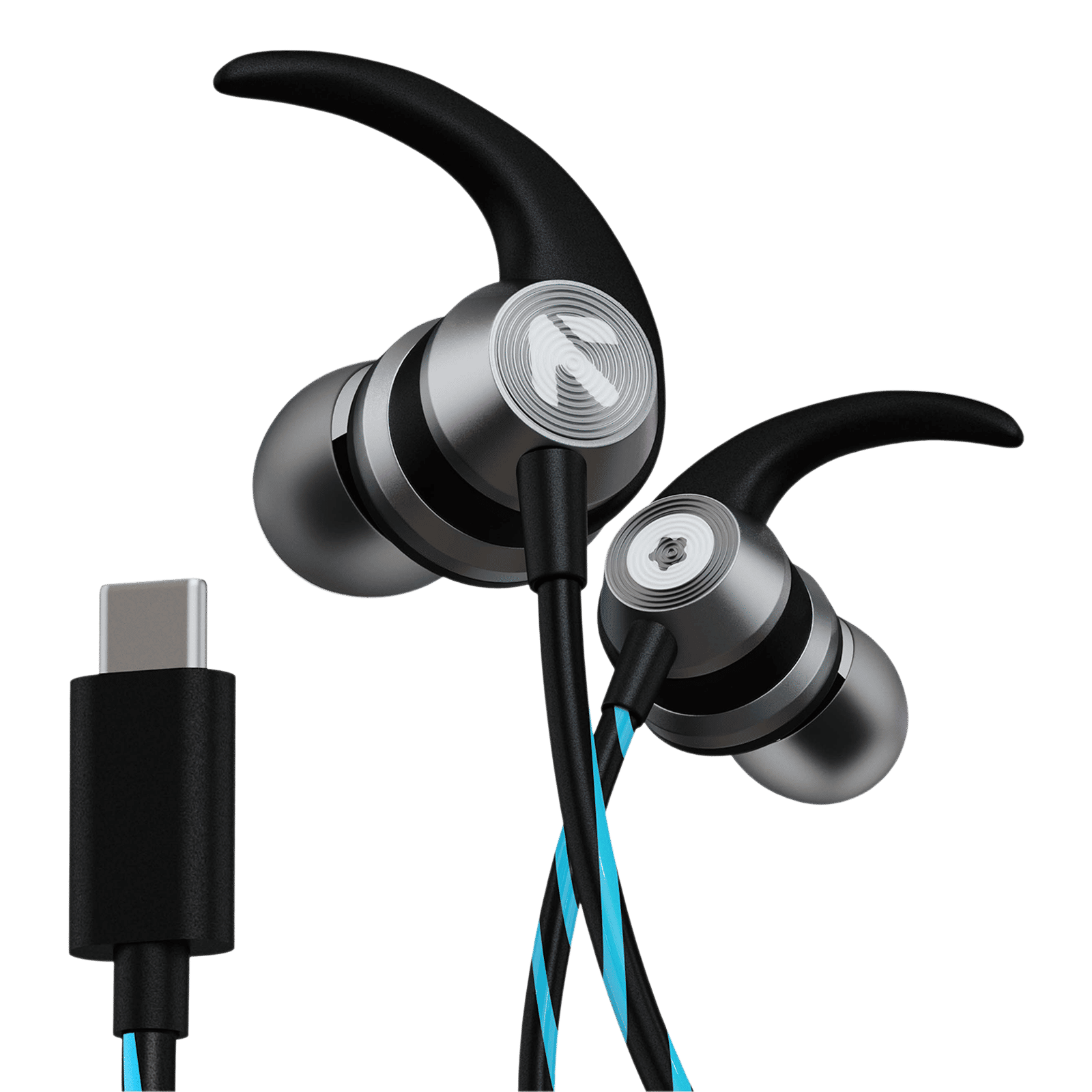 GOBOULT X1 Pro Wired Earphone with Mic (USB Type-C Connector, In Ear, Blue