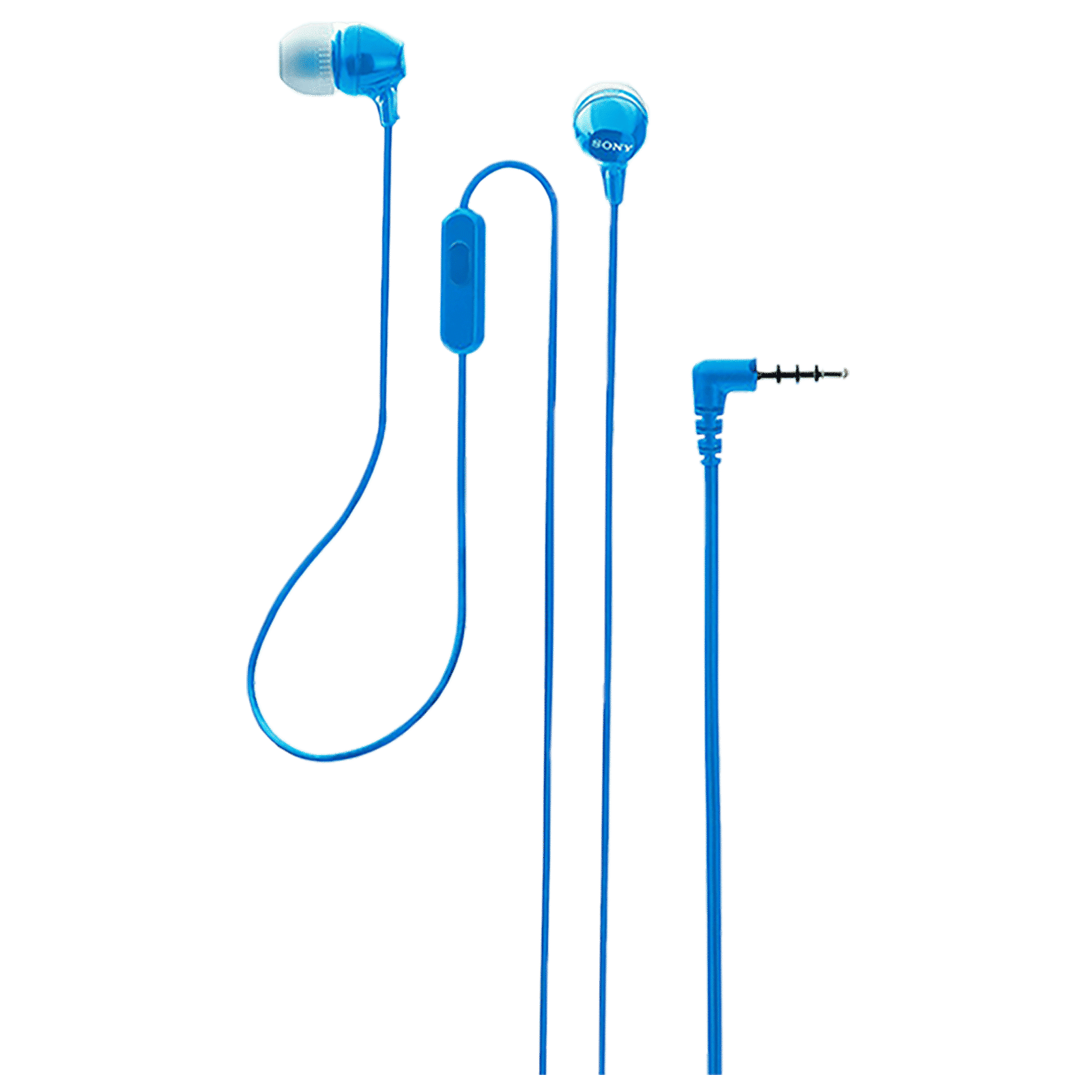 SONY MDR-EX15AP/L Wired Earphone with Mic (In Ear, Blue)