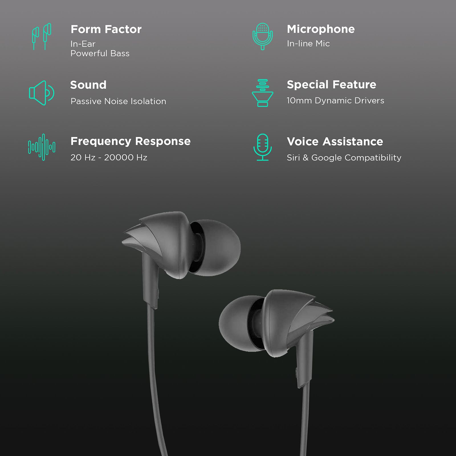 Wireless Earbuds Wired Headphones With Best Mic Wireless