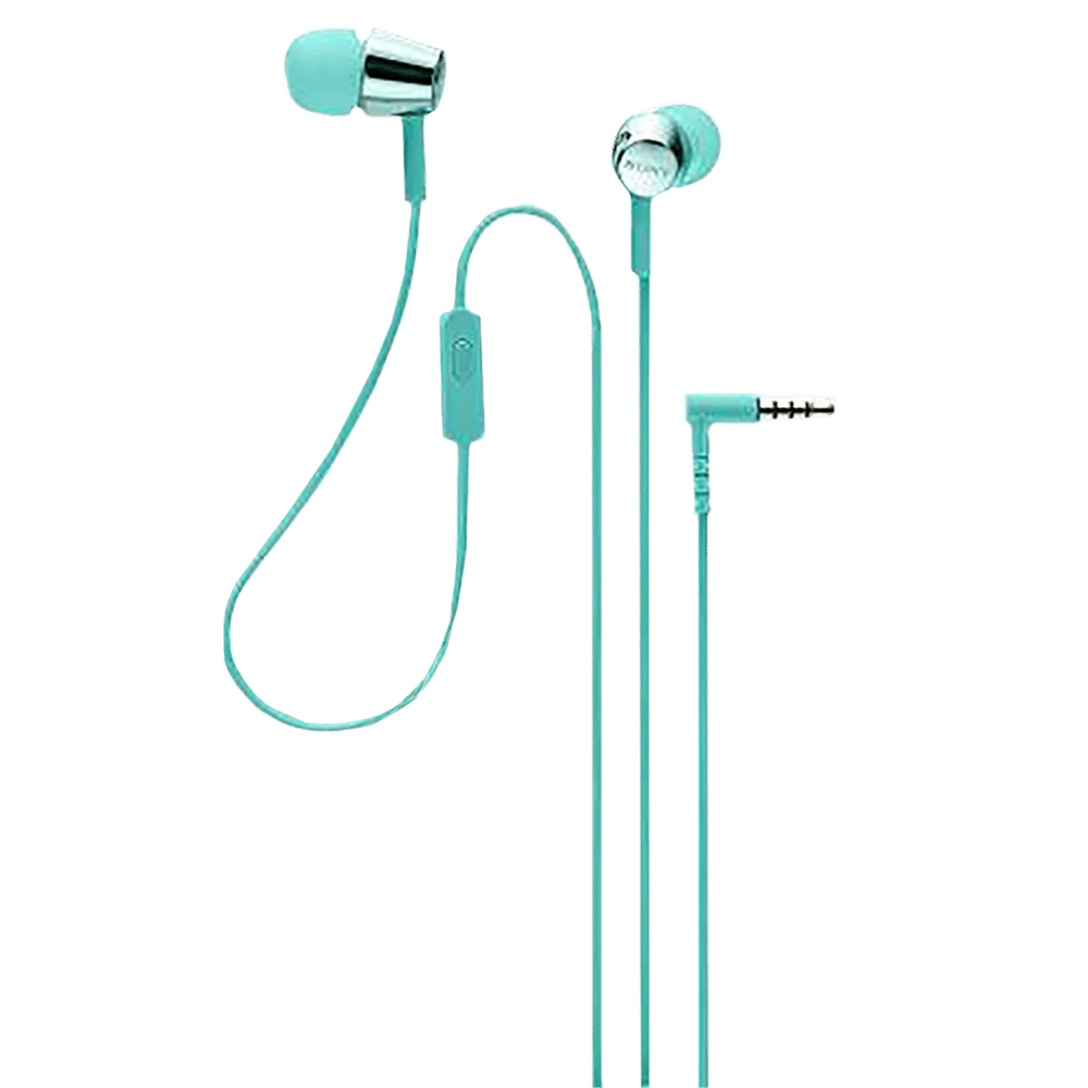 SONY MDR-EX155APLQIN Wired Earphone with Mic (In Ear, Light Blue)