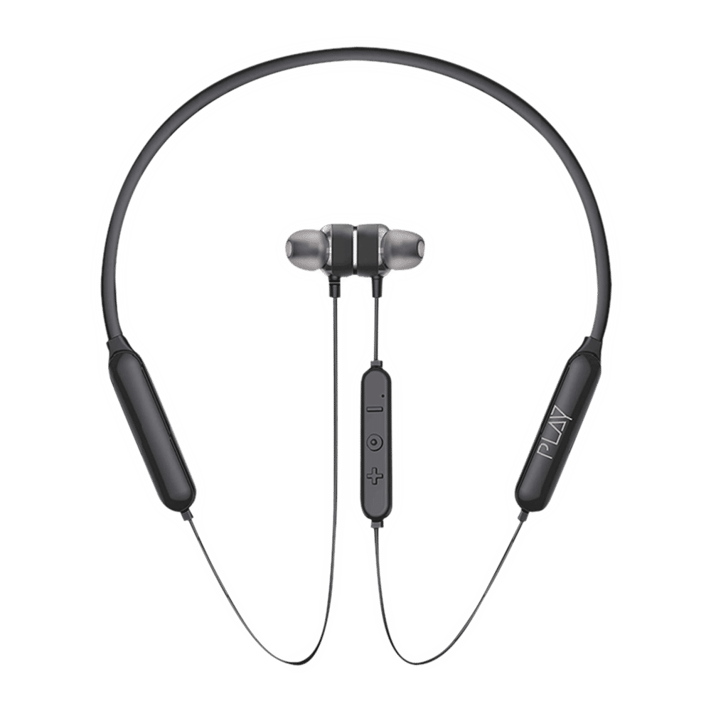 World Of PLAY PLAYGO N23 Neckband (IPX5 Sweatproof, 20 Hours Playback, Galaxy Black)